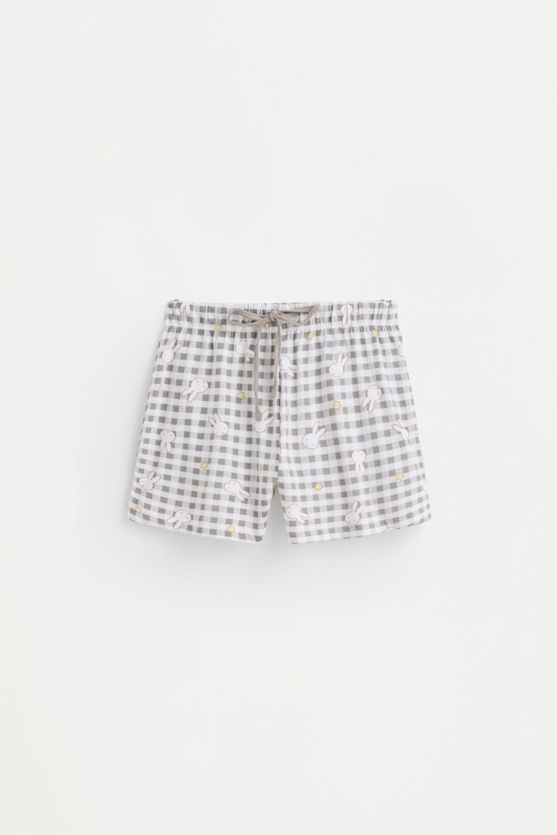 Miffy© short pajama shirt — PALE GREY
