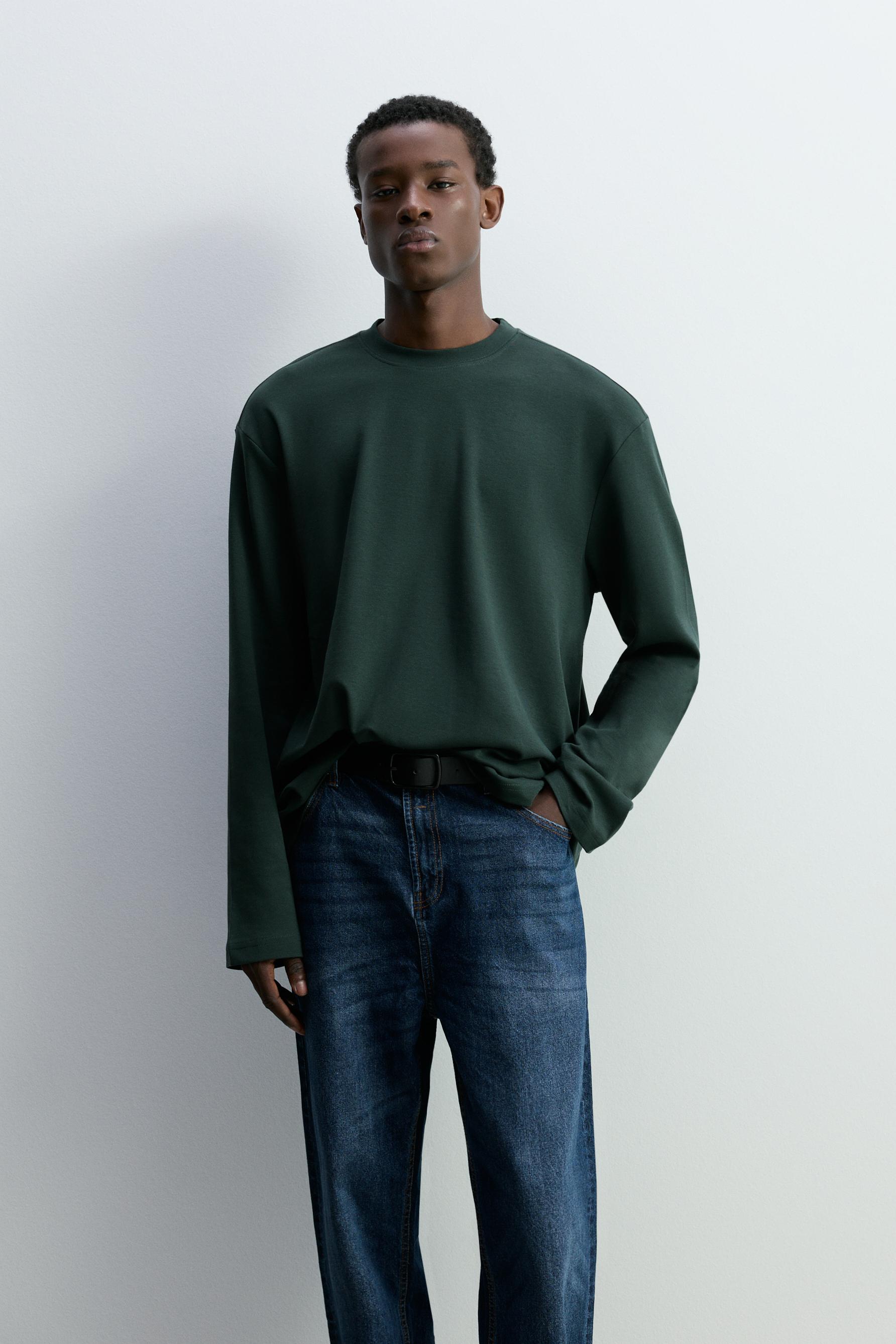 Camiseta interlock manga larga