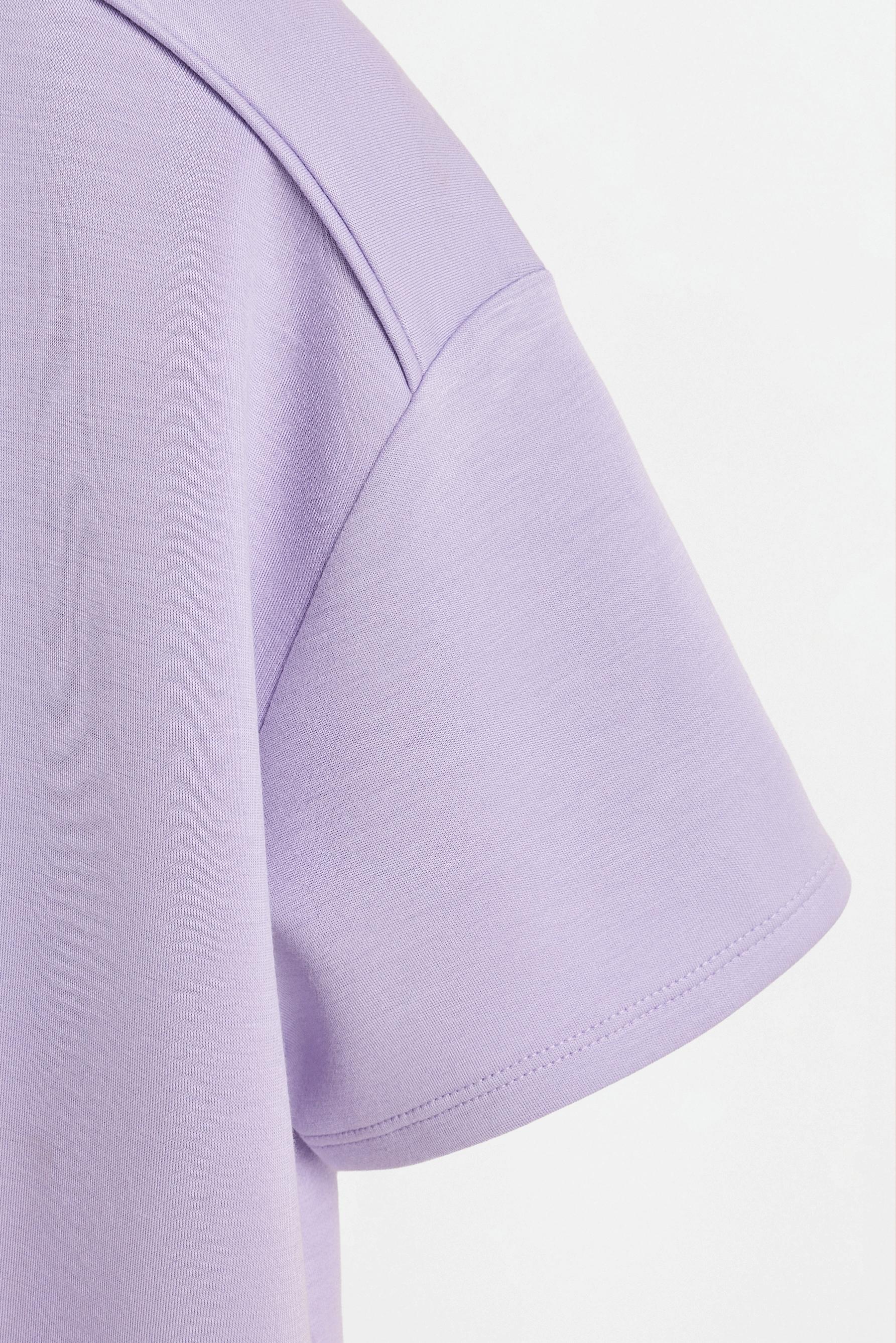 Viscose T-shirt — DARK MULBERRY
