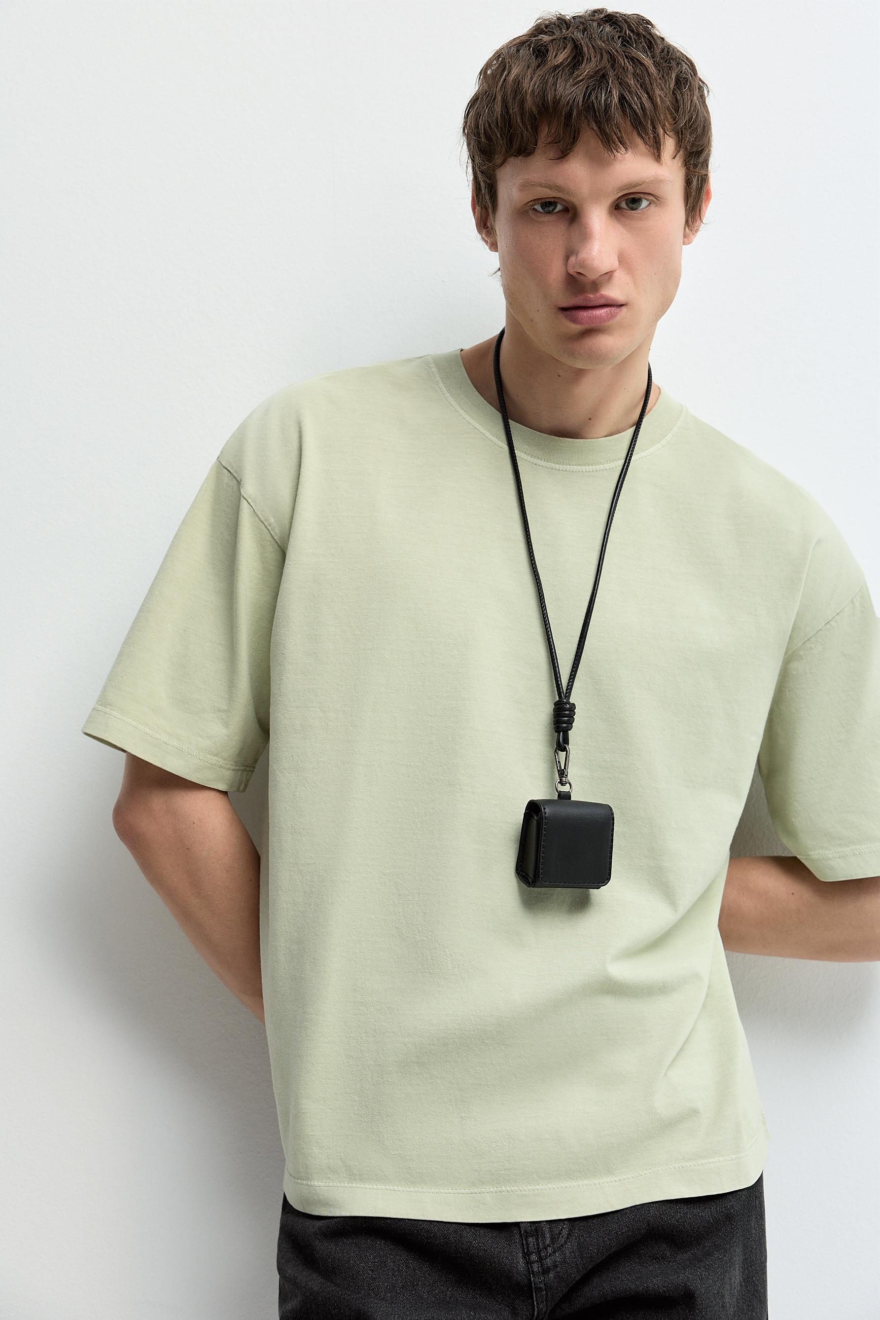 Faded-effect T-shirt — PISTACHIO GREEN