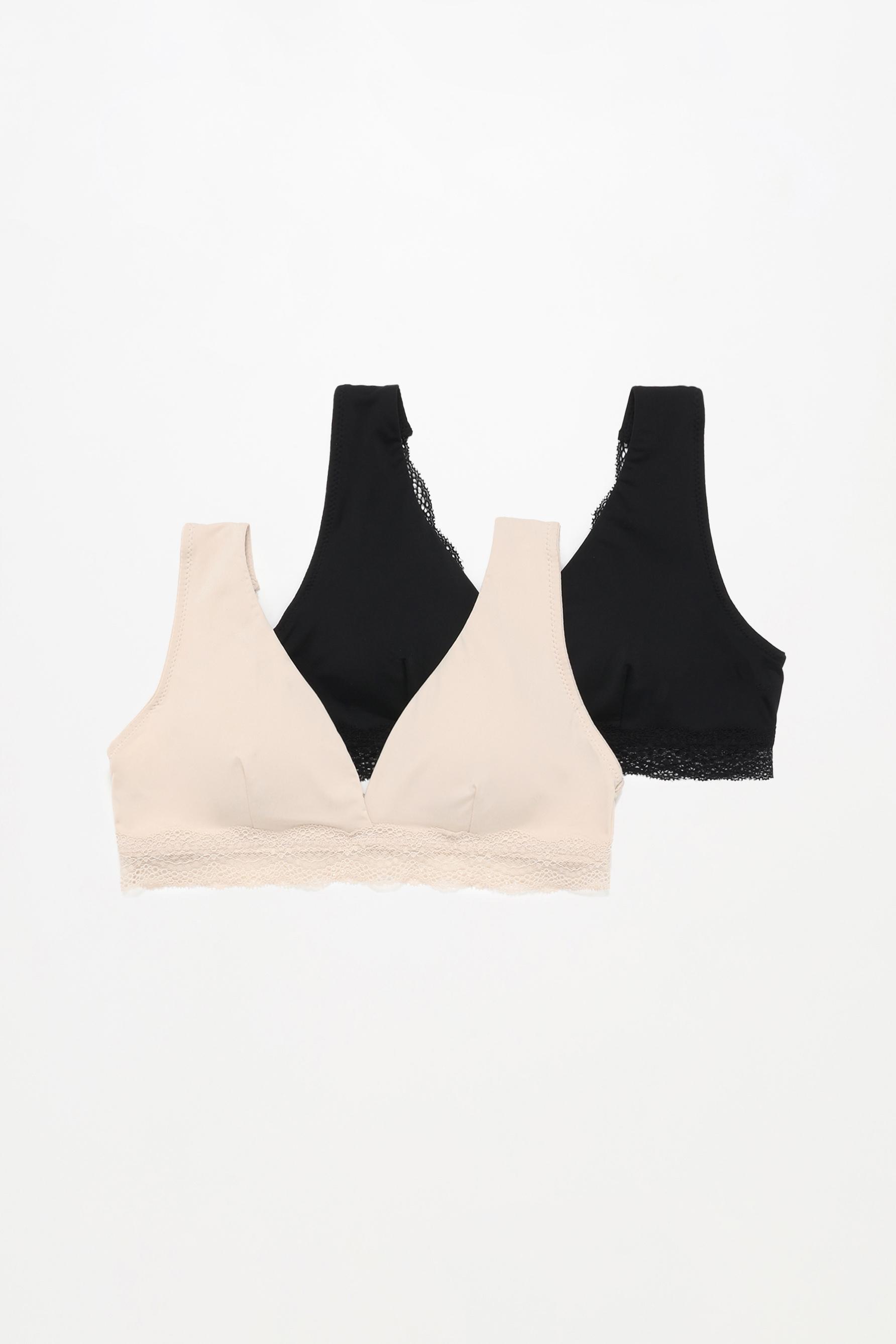 Pack 2 sujetadores top microfibra