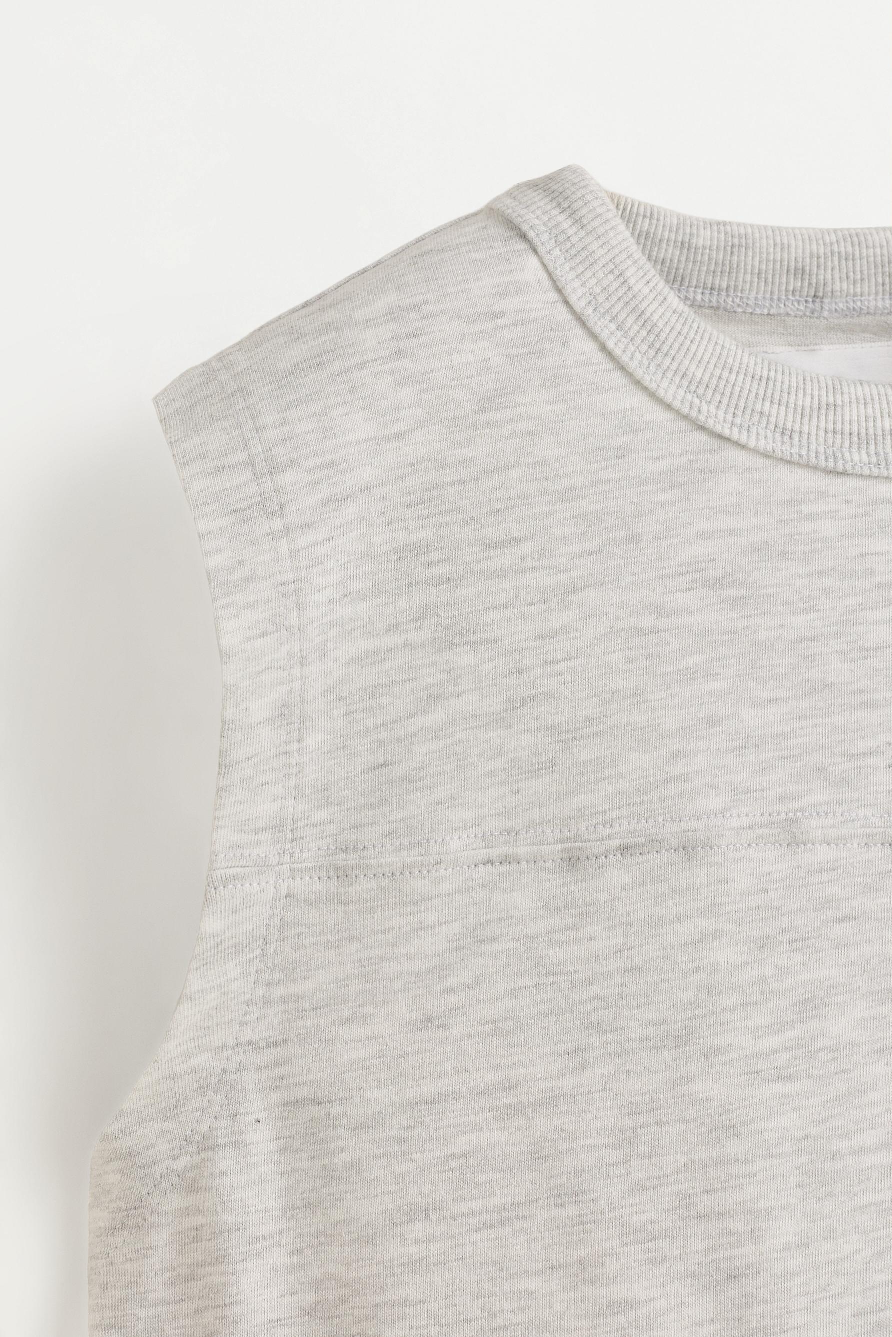 Vest top and Bermuda shorts co-ord — GREY MARL