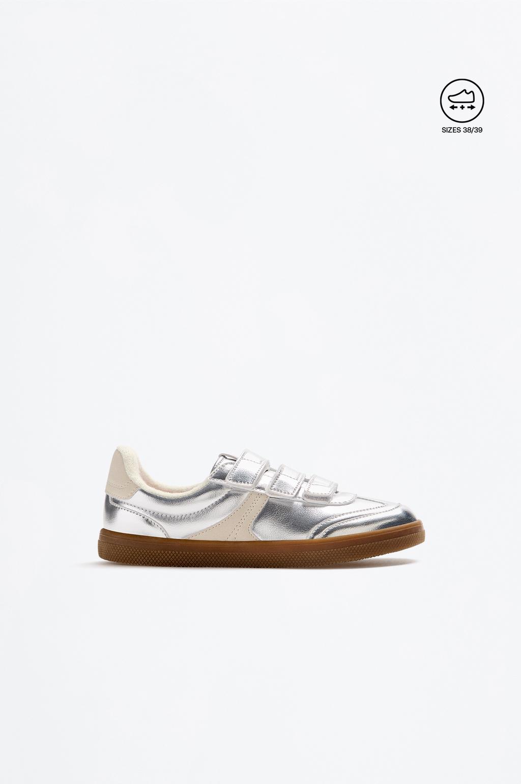 Sneakers laminate argentate