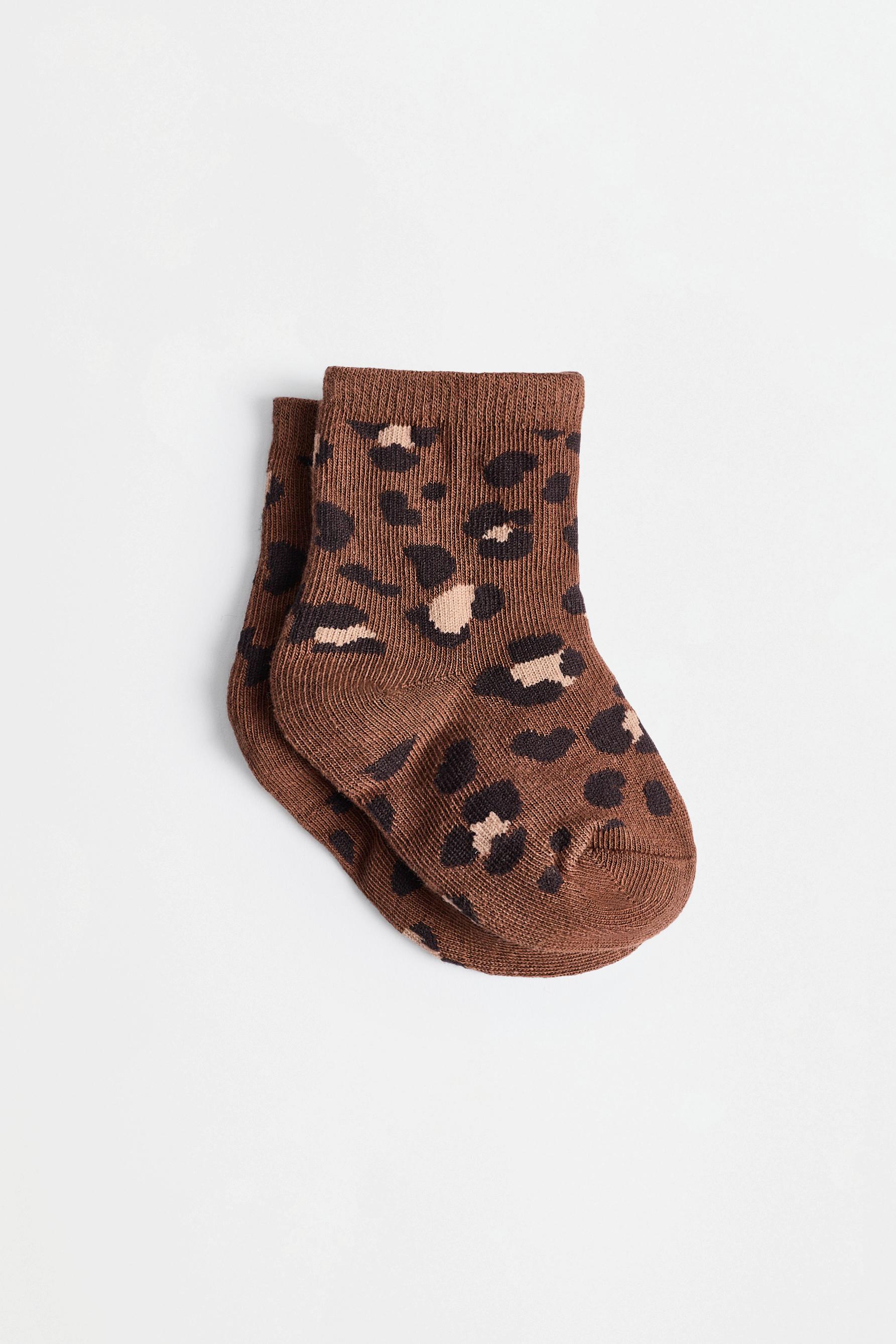 Long socks (7-pack) — LEOPARD PRINT