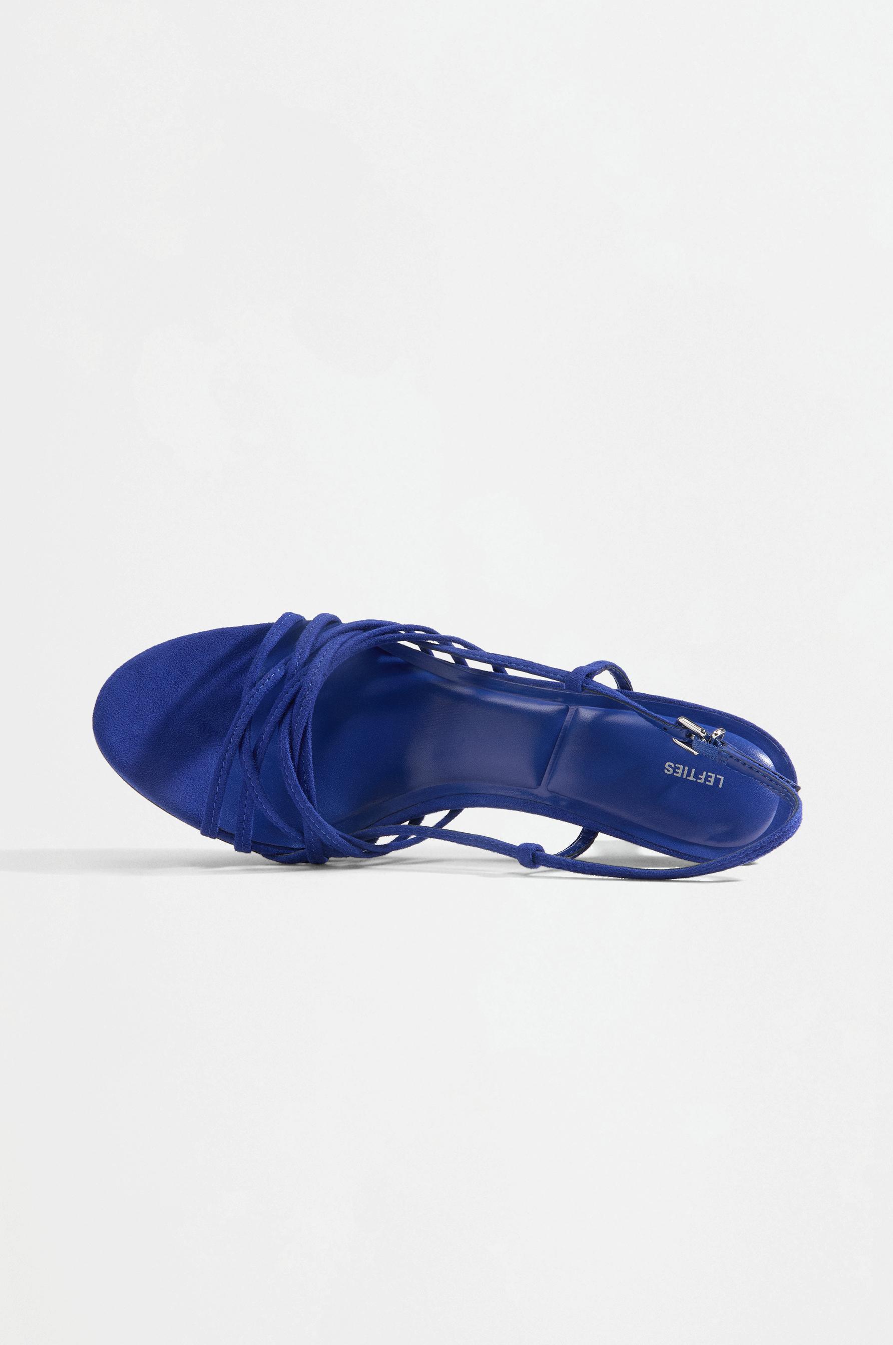 Multi-strap heeled sandals — DEEP BLUE