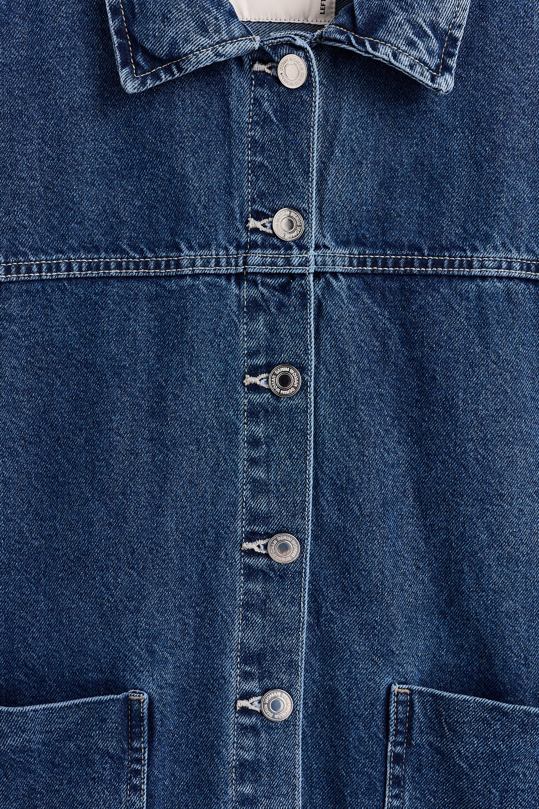 Denim overshirt with pockets — INDIGO