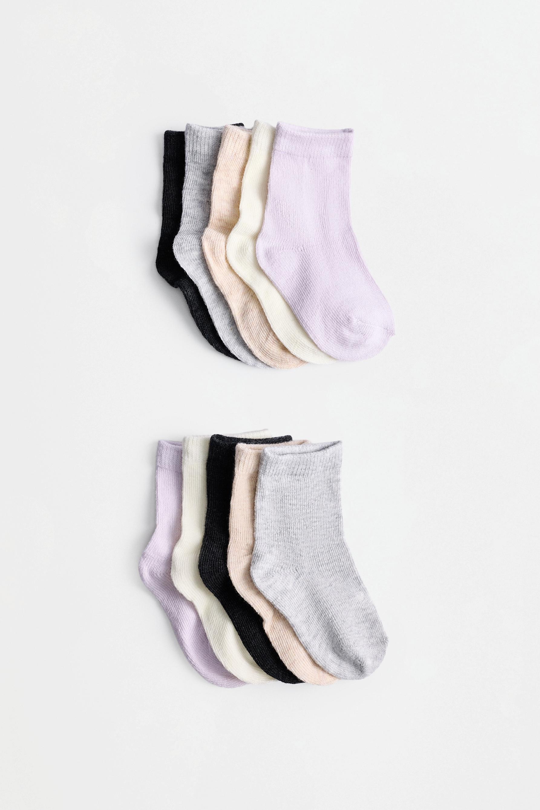 Solid Long Socks (10-Pack) — LILAC
