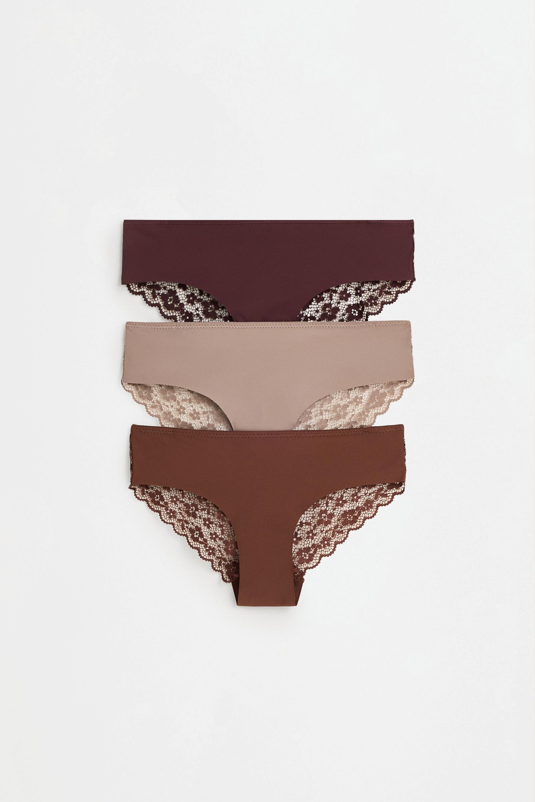 Microfibre hipster briefs (Pack 3) — CHOCOLATE
