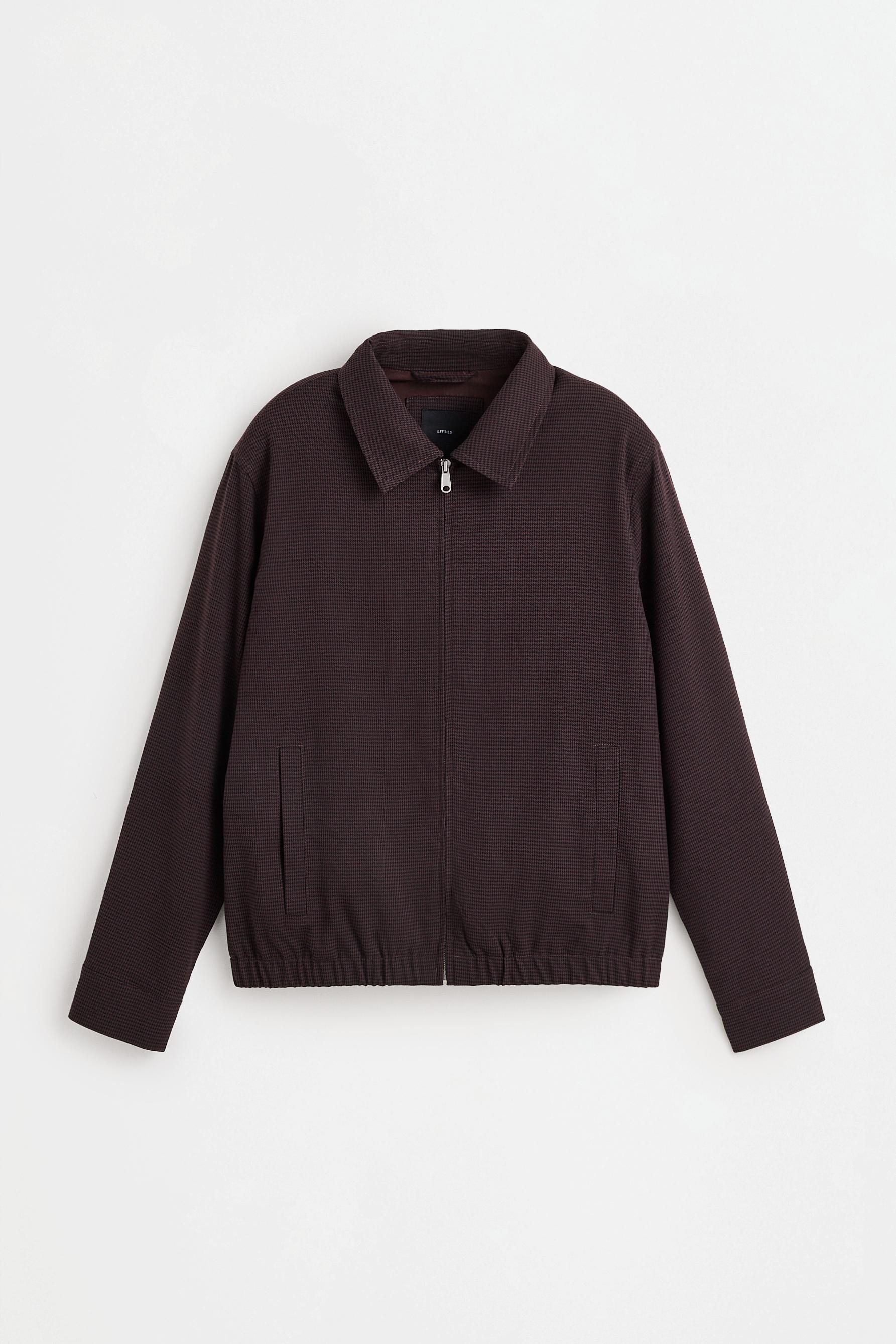 Cazadora cuadros cuello camisero