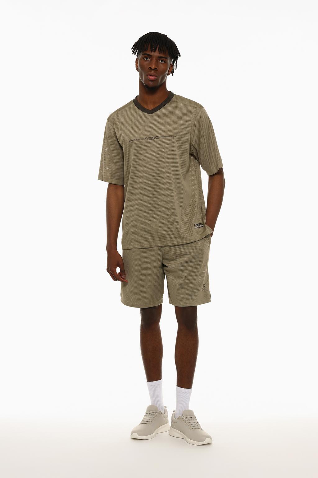 Microperforated sports Bermuda shorts