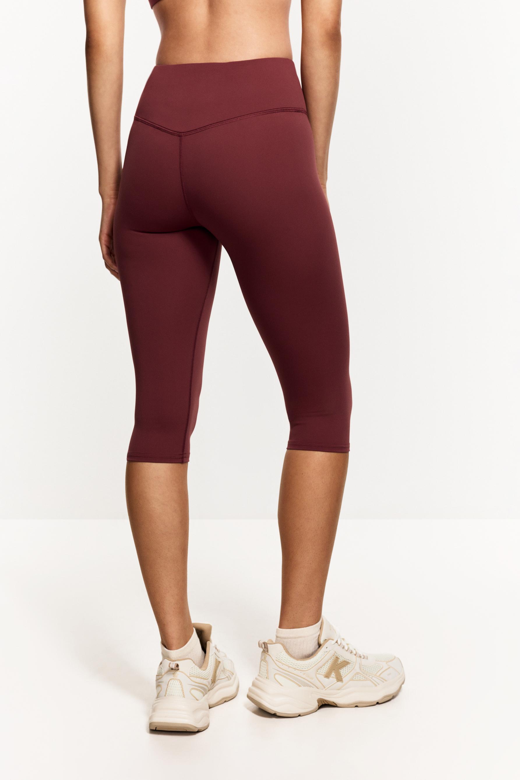 Capri leggings — DARK PINK