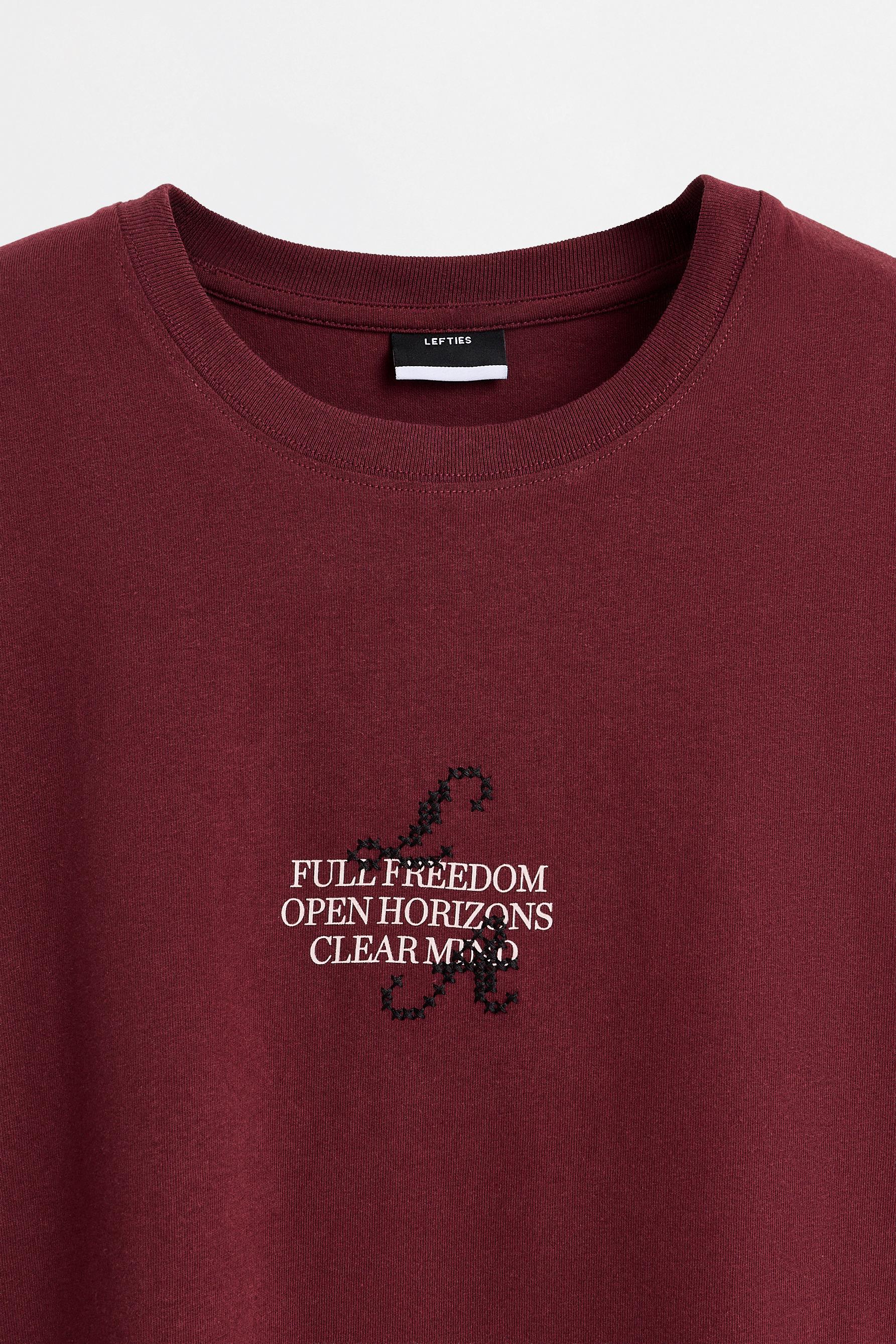 Printed T-shirt — WINE