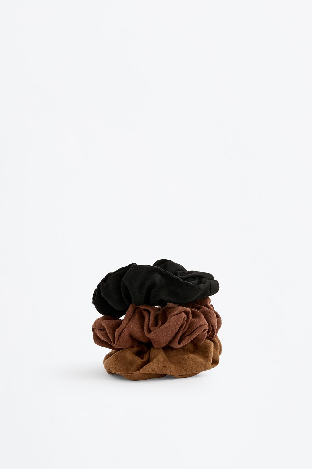 Pack of 3 plain scrunchies