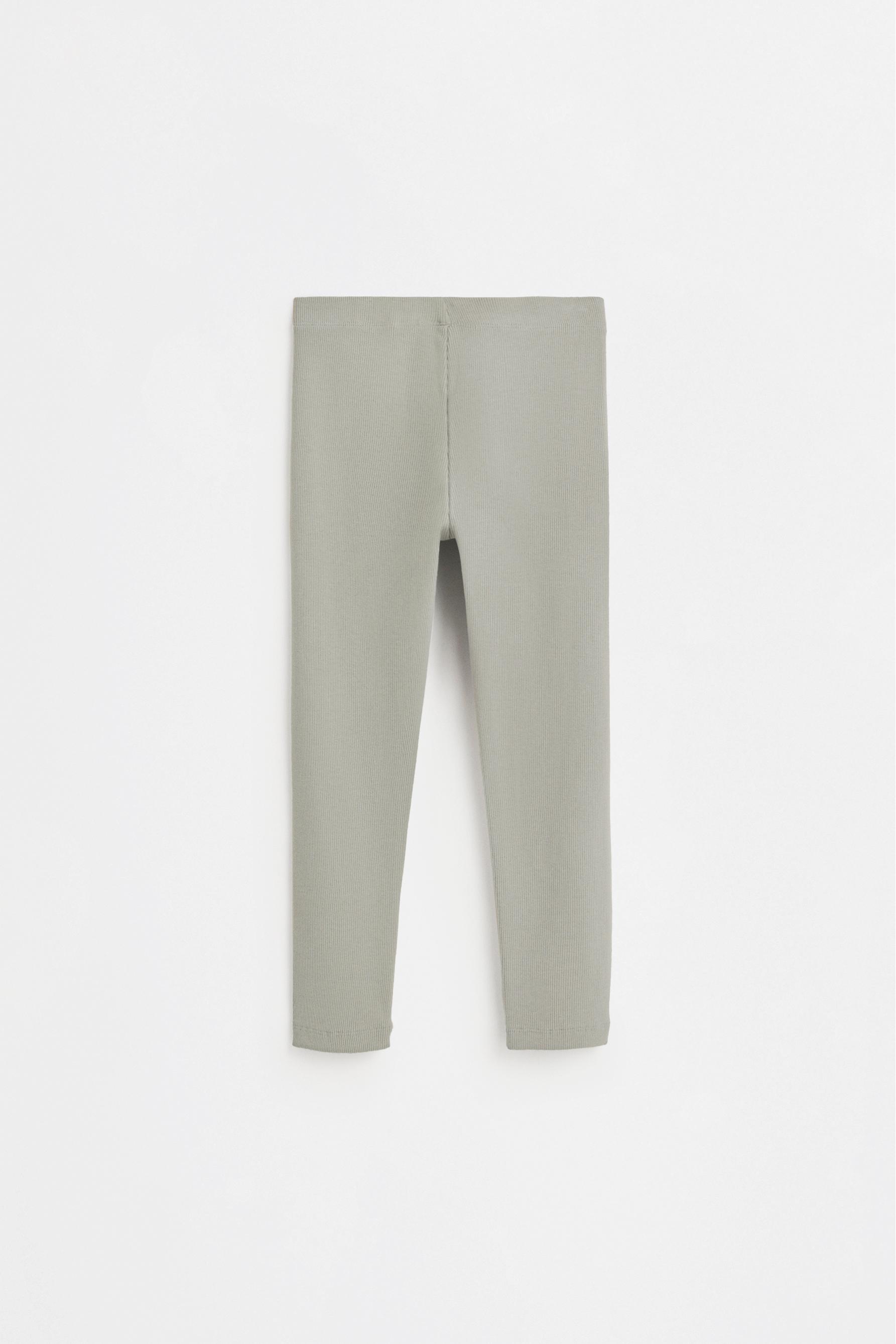 Ribbed leggings — MEDIUM GREEN