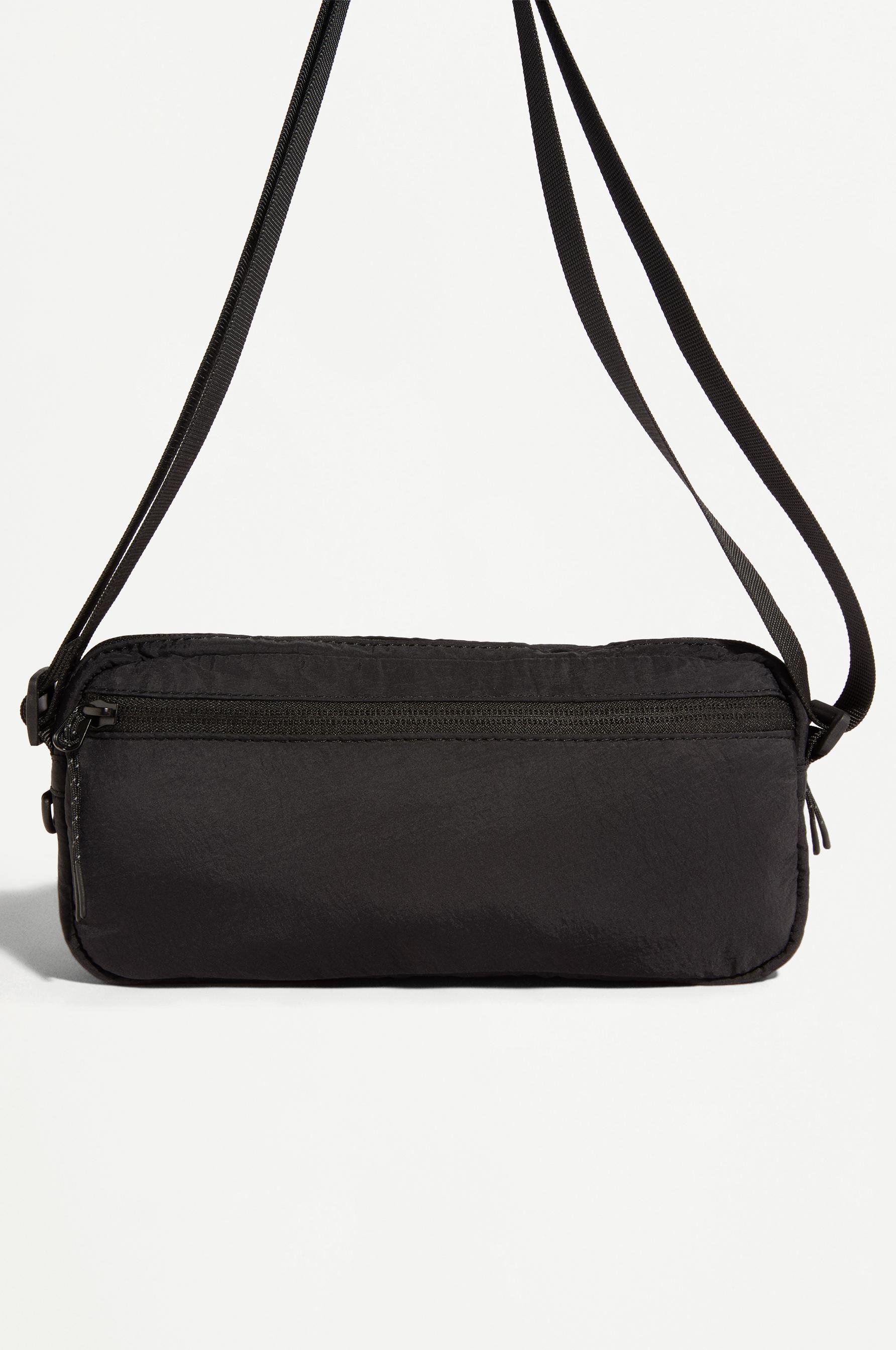 Soundness nylon belt bag — BLACK