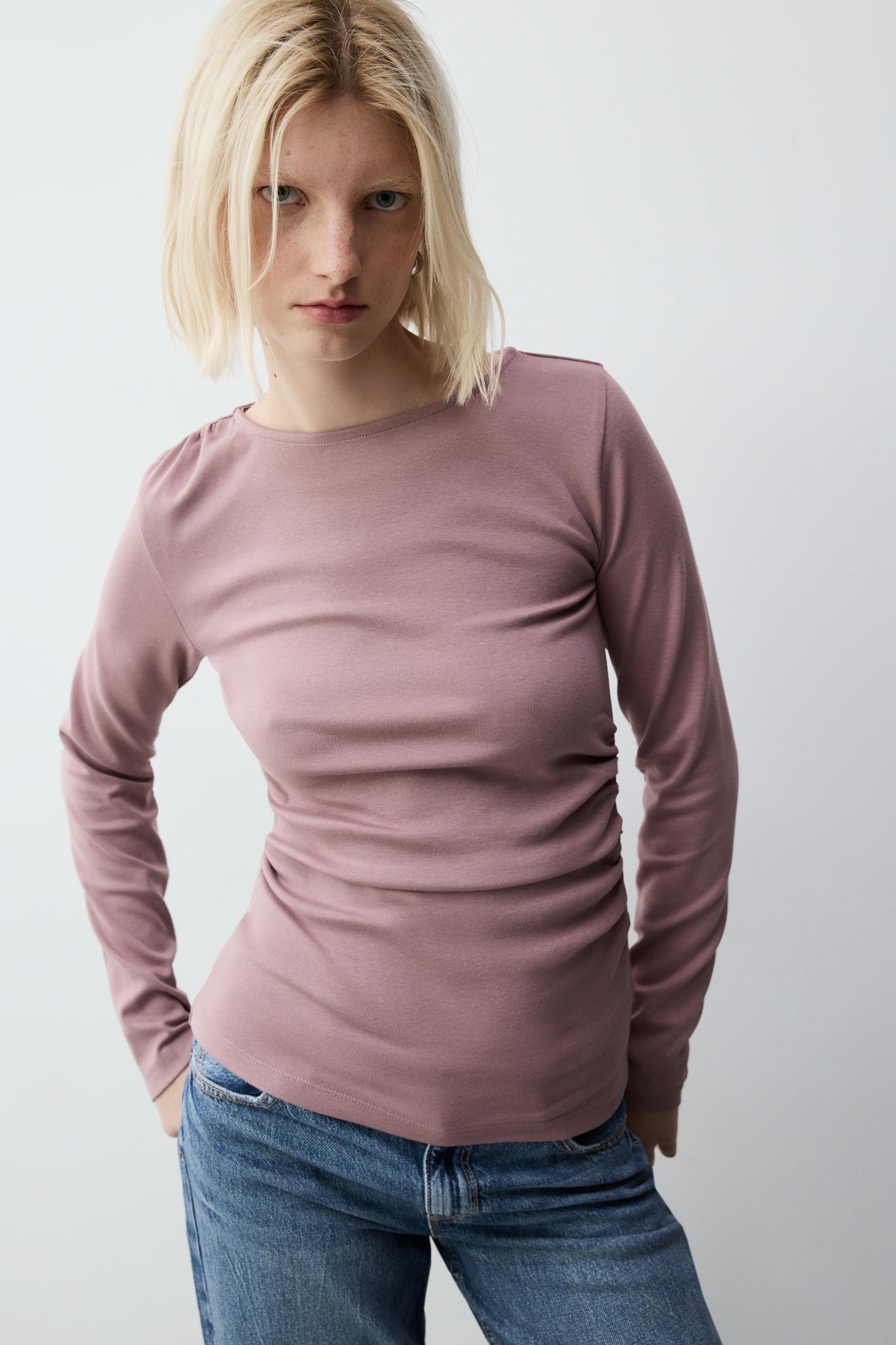 Camiseta básica frunces