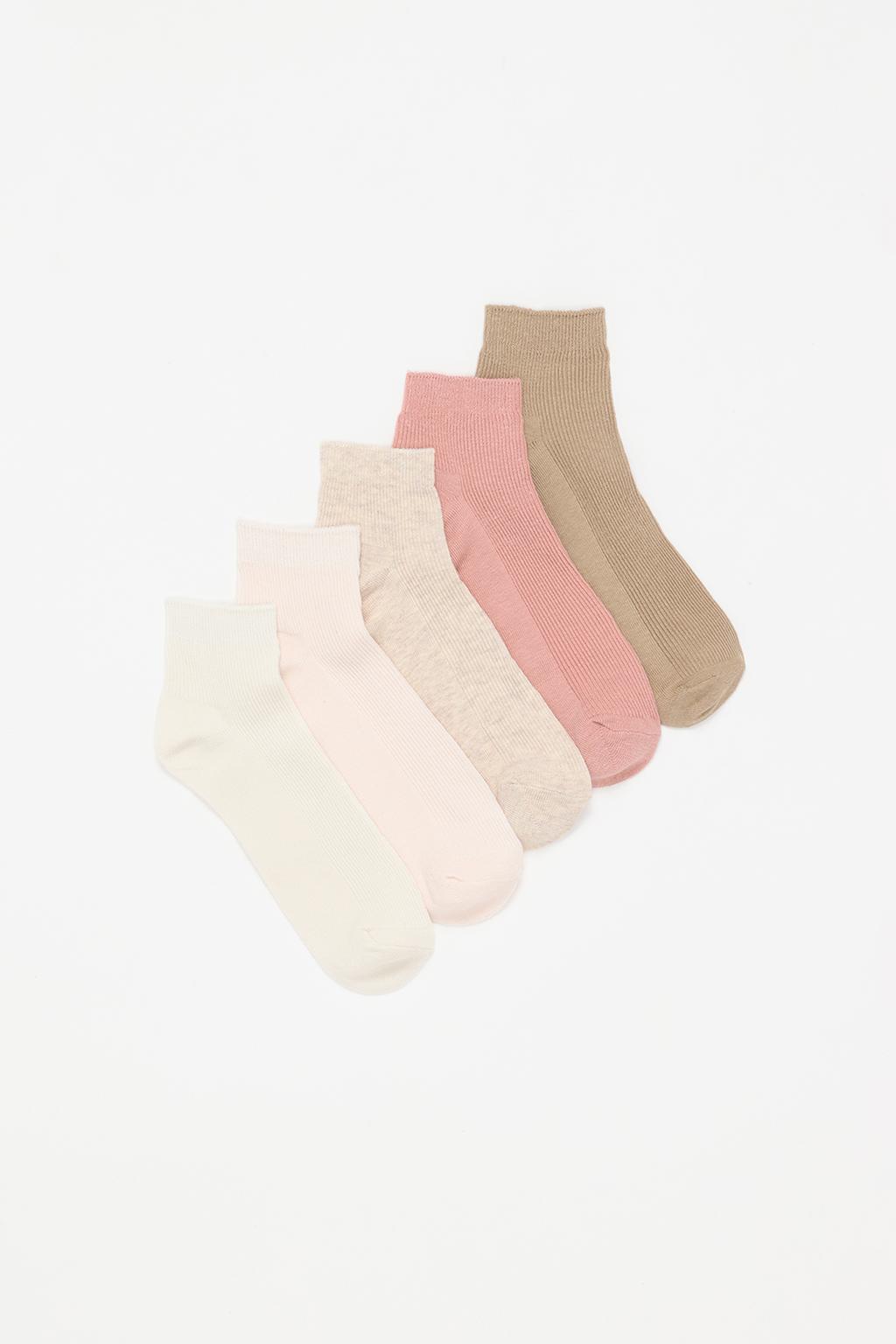 5-pack of short coloured socks