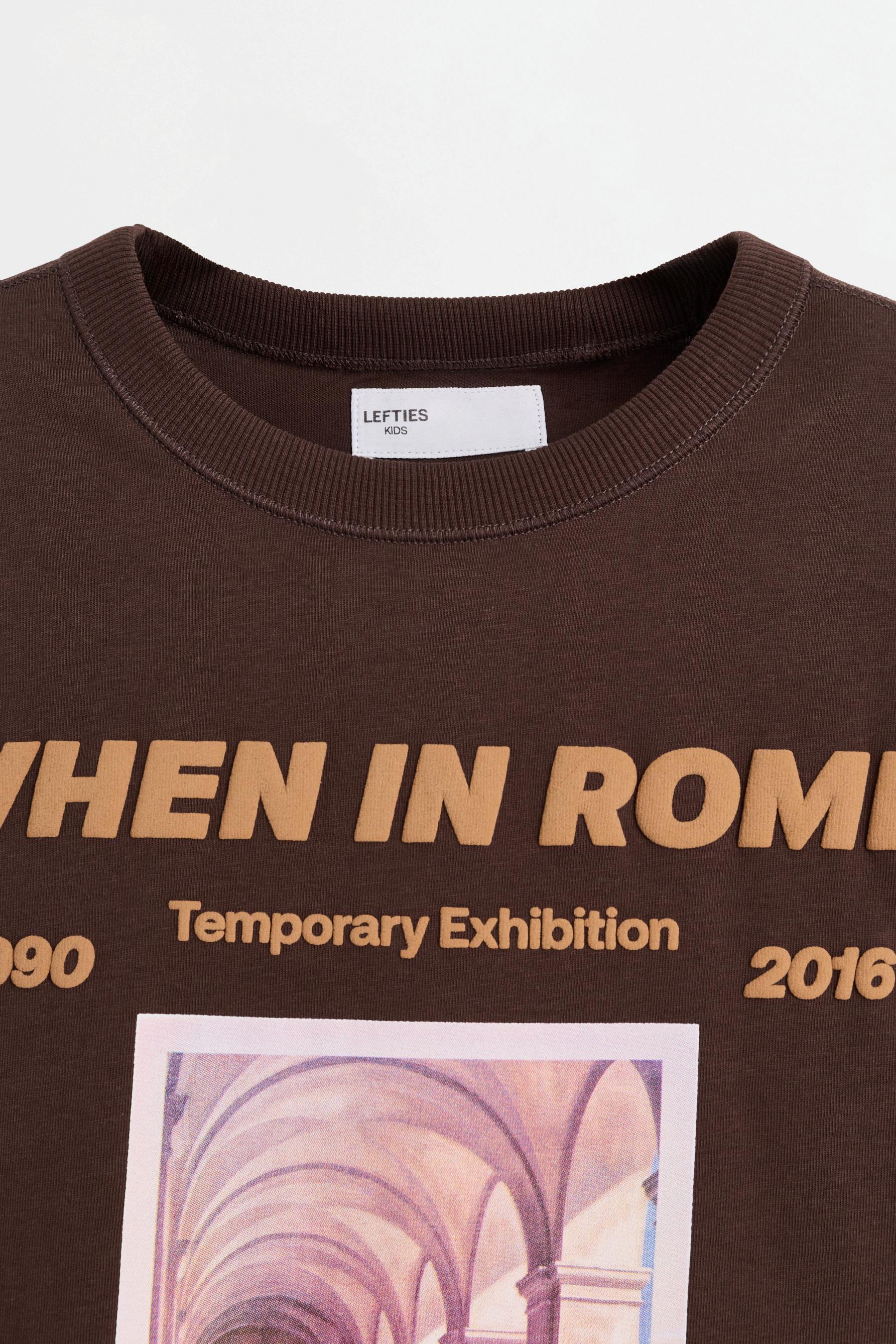 Printed T-shirt — CHOCOLATE