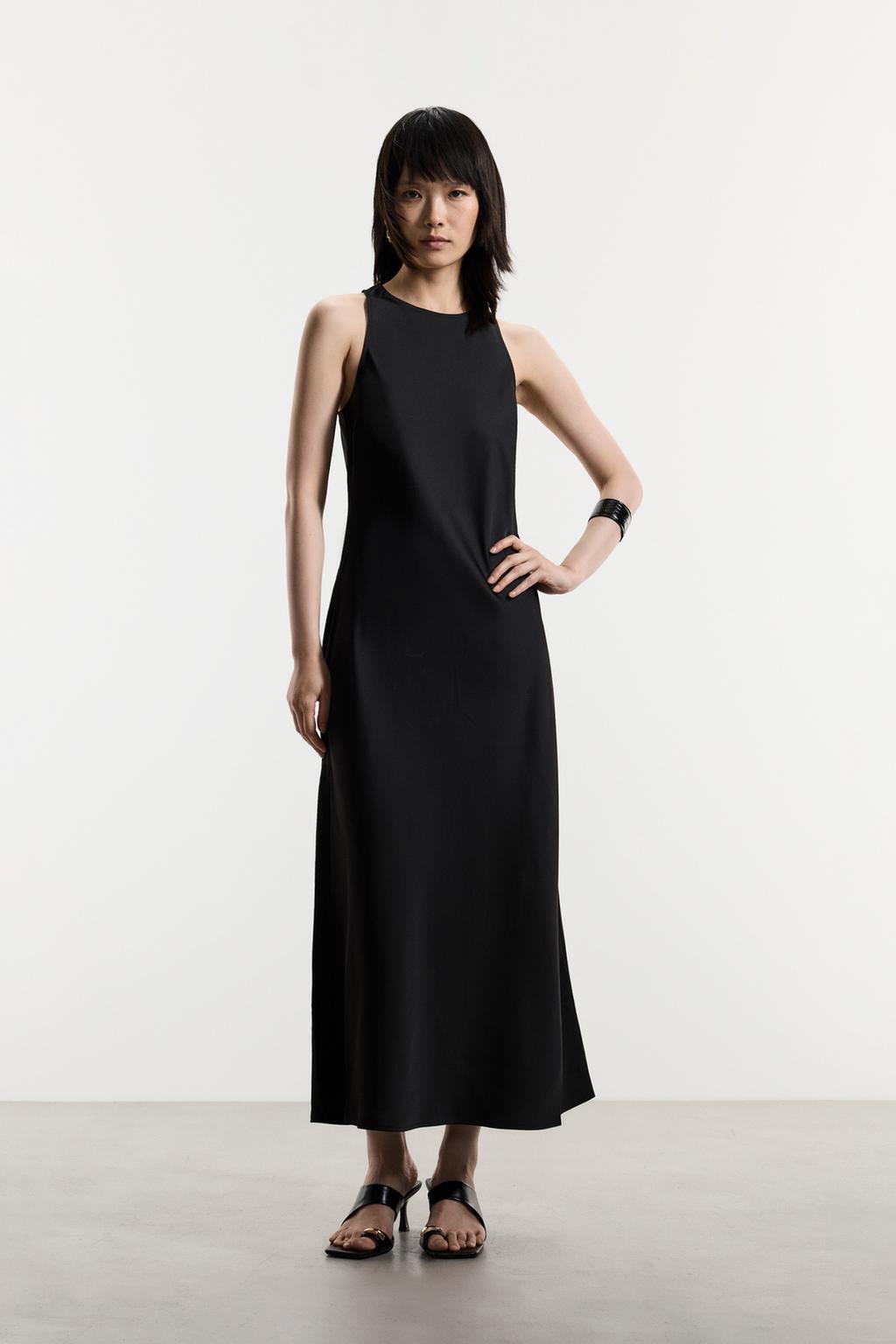Satin midi dress