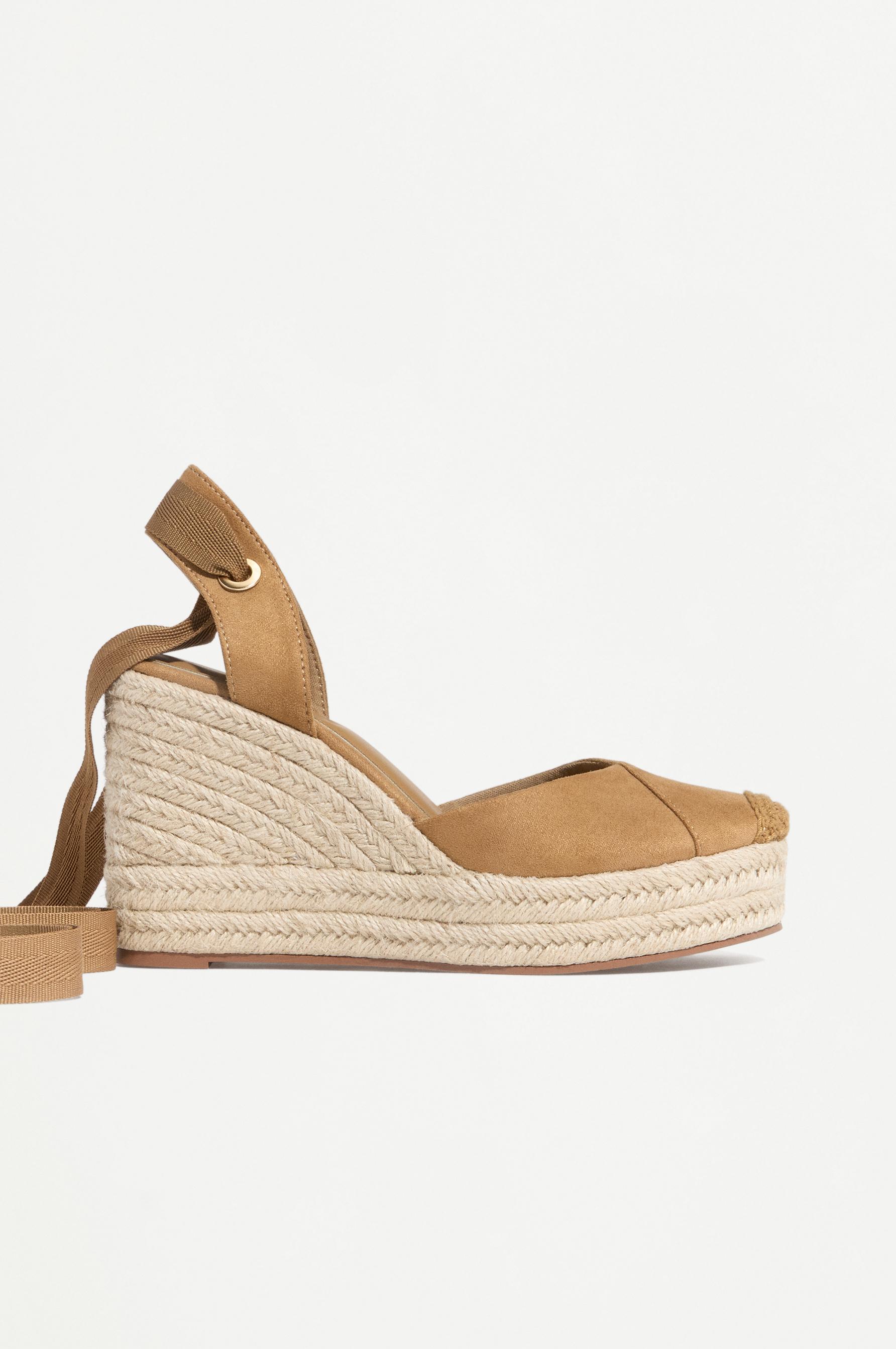 Jute wedge — LEATHER