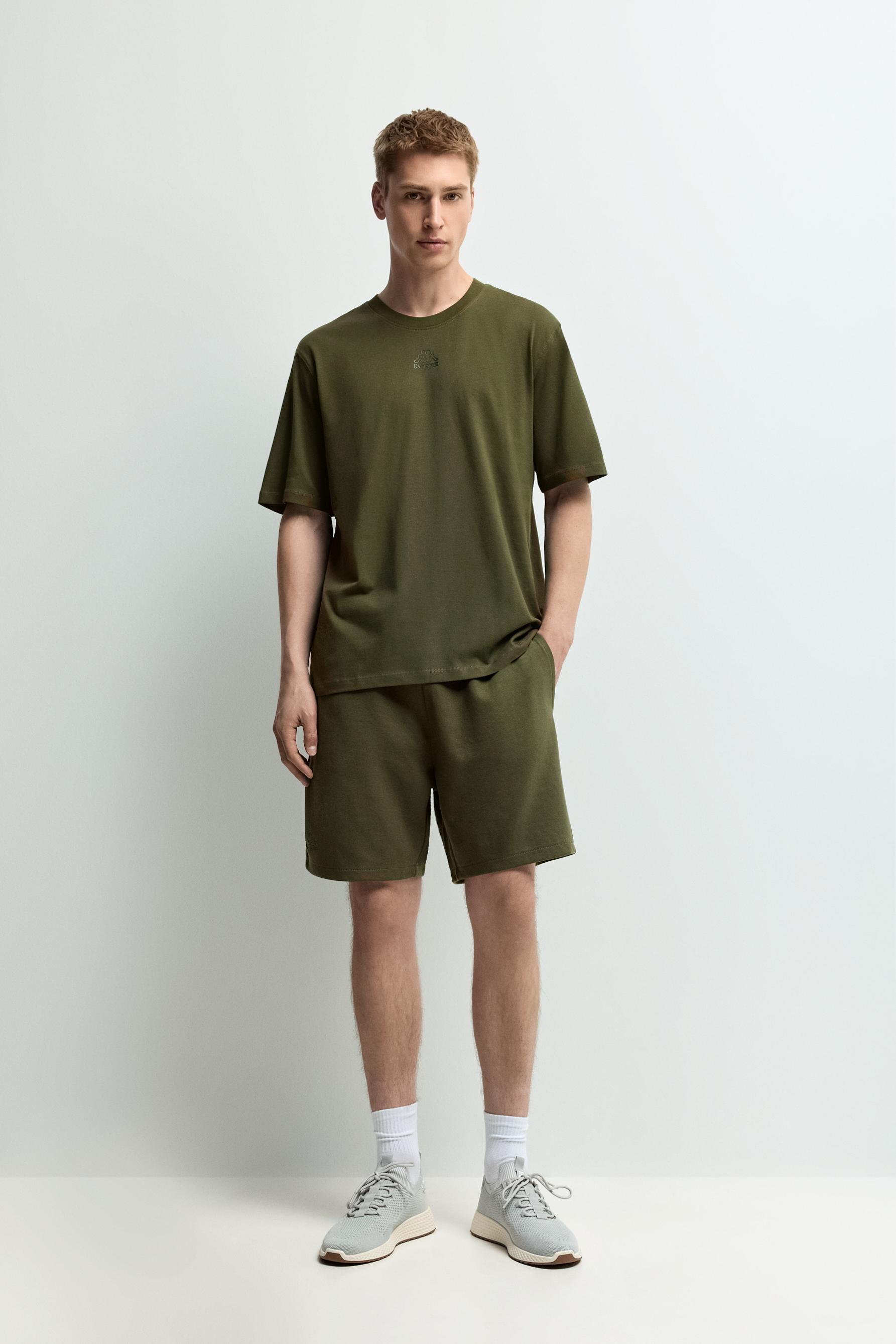 Kappa x Lefties tracksuit Bermuda shorts — DARK KHAKI