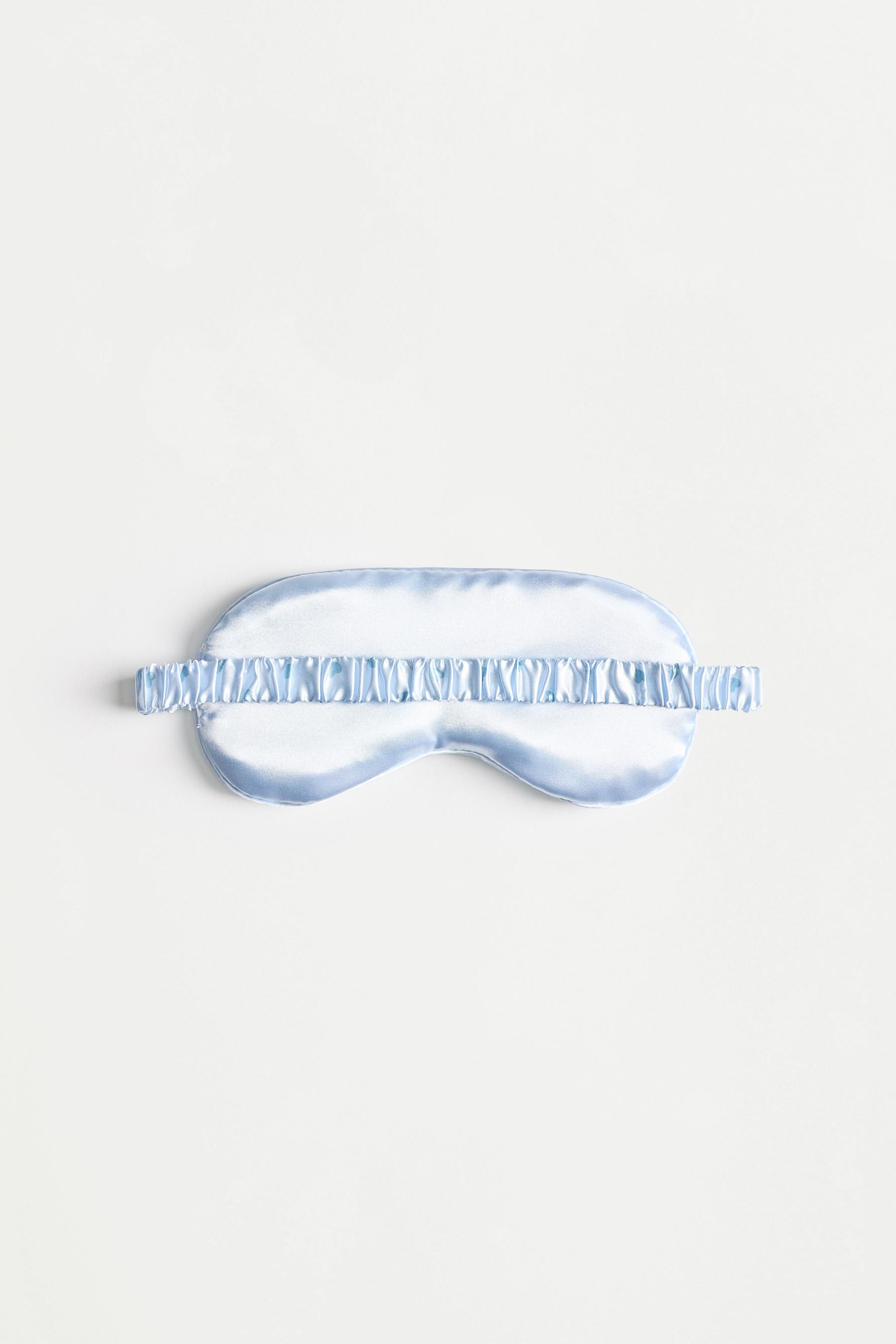 Polka dot print sleep mask — PASTEL BLUE