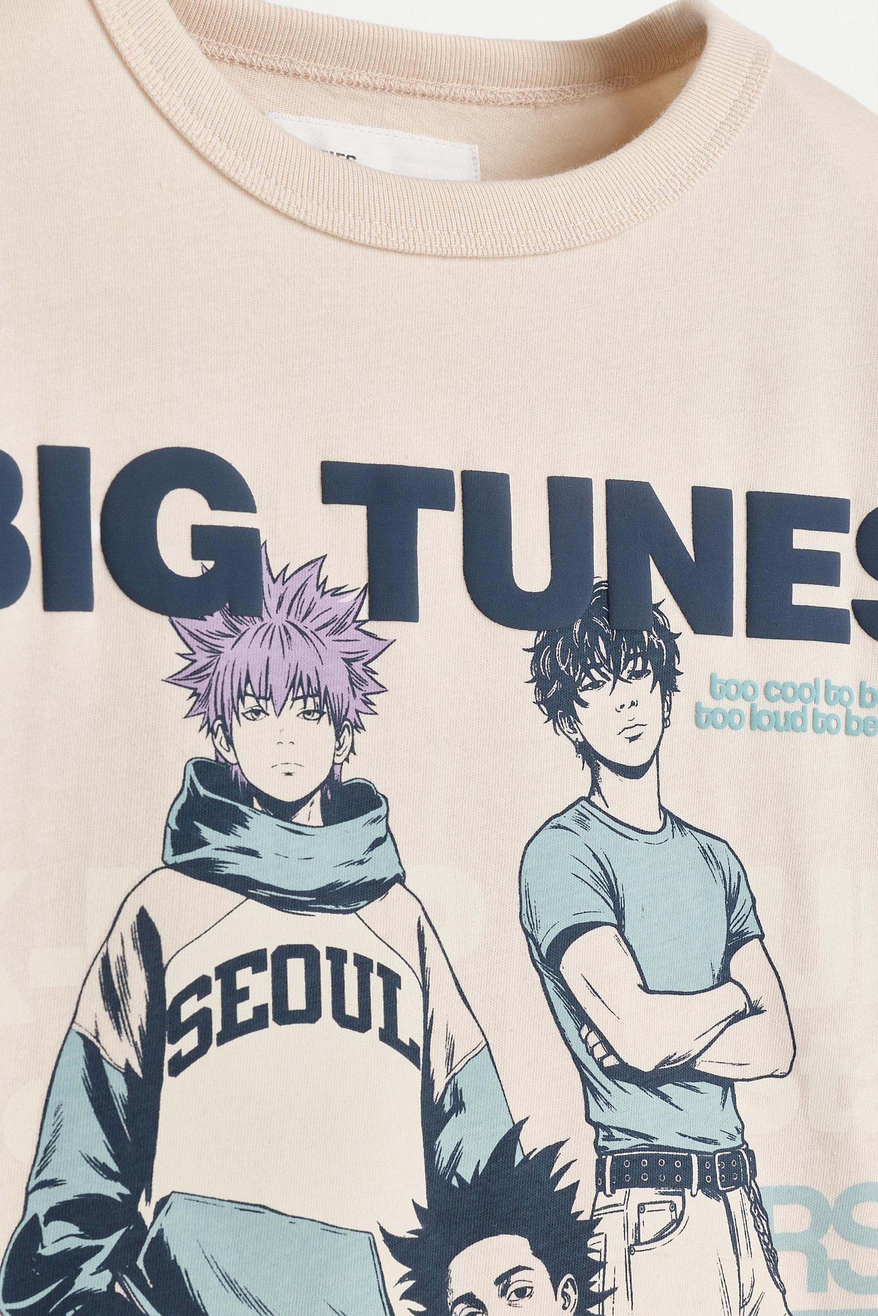 Printed T-shirt — GREY