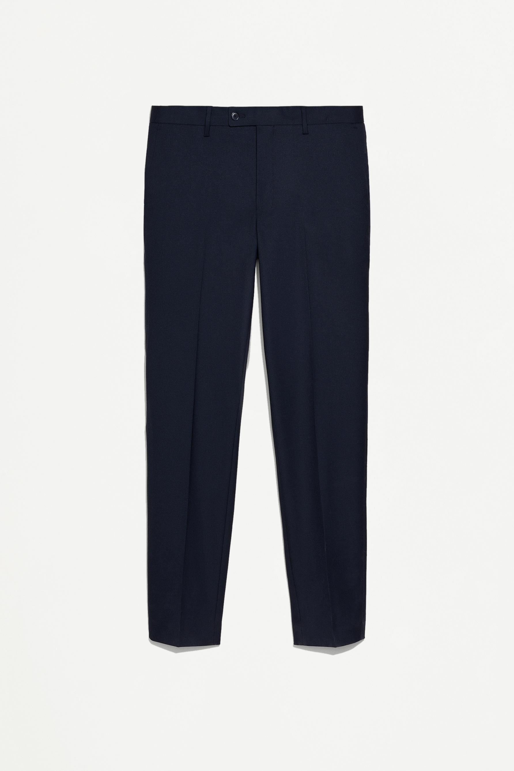 Slim fit suit trousers — NAVY