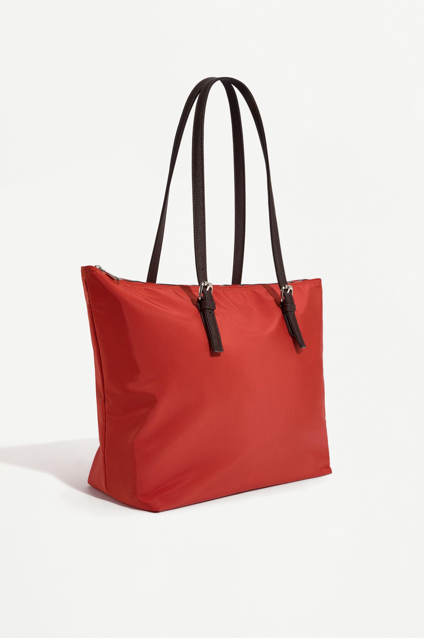 Nylon shopper bag — ORANGE
