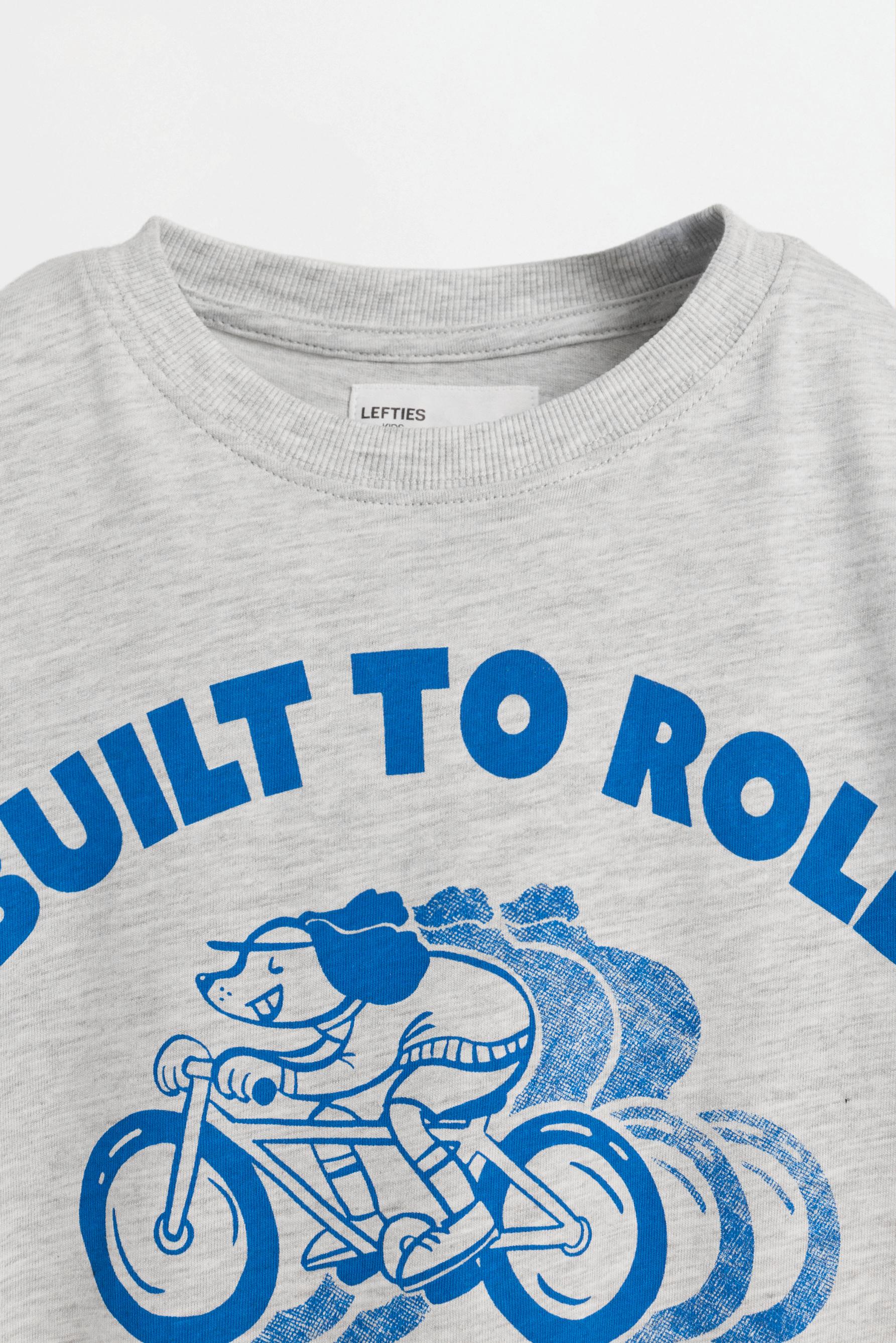 Printed T-shirt — GREY MARL