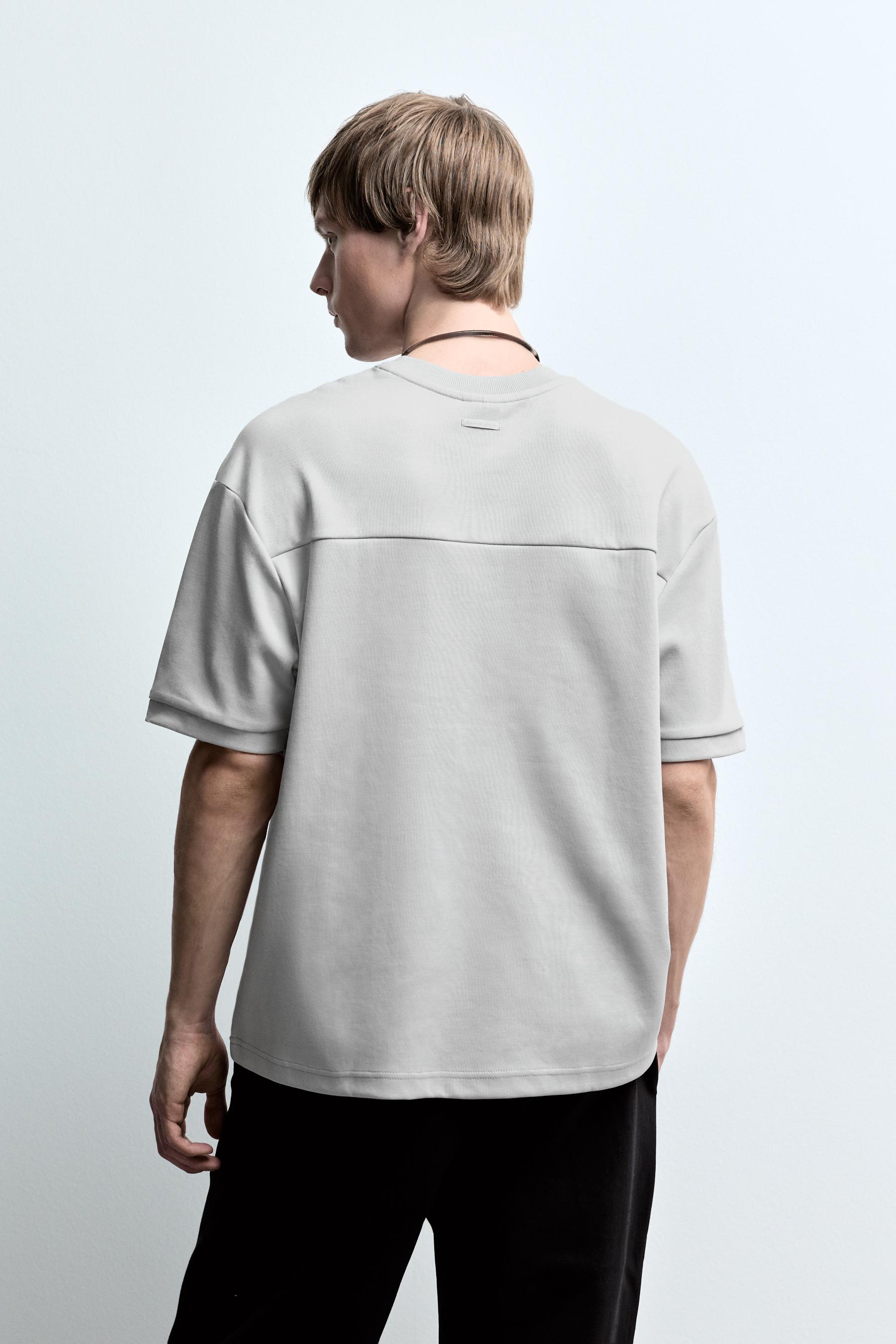 Heavy interlock T-shirt — PALE BLUE