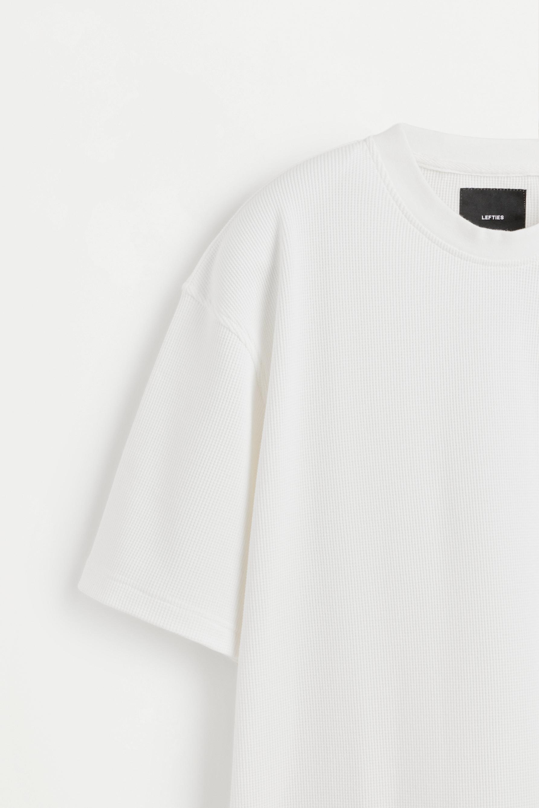 Waffle T-shirt — WHITE