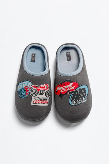 Motorcycle house slippers — GREY 3