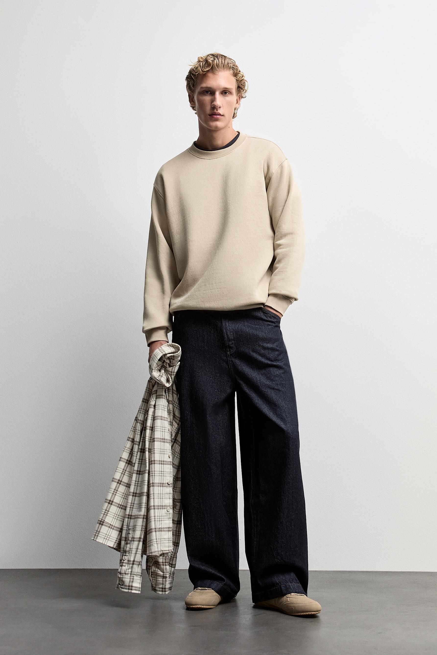 Basic sweatshirt — PALE SAND