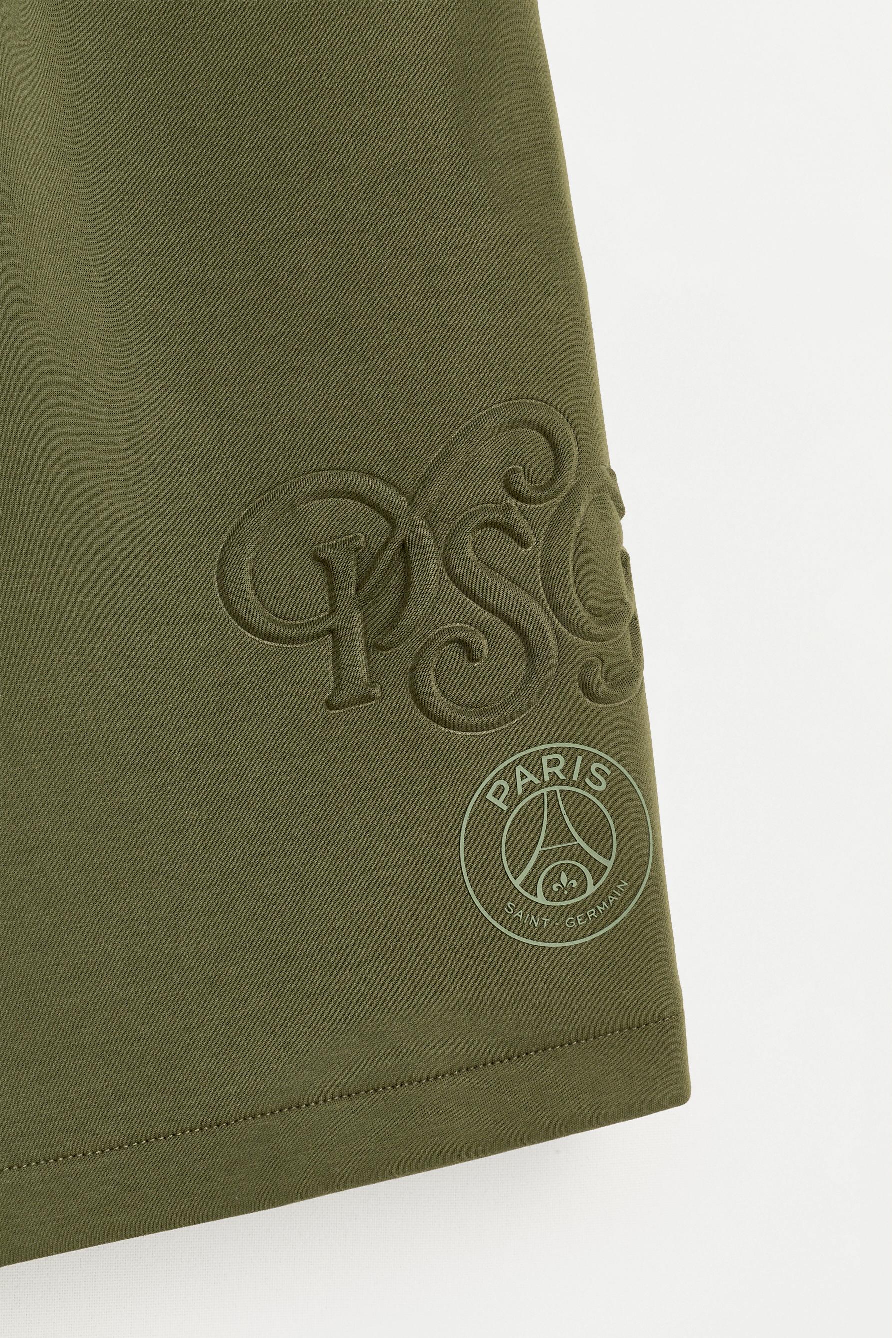 Paris Saint-Germain x Lefties interlock Bermuda shorts — DARK KHAKI