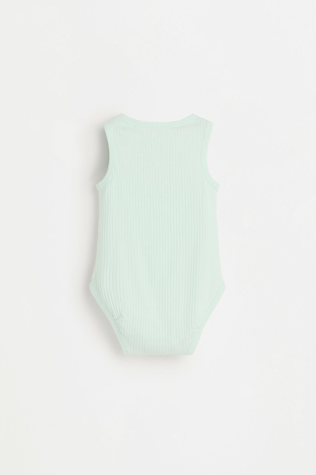 Pack of 2 combined sleeveless bodysuits — MINT GREEN
