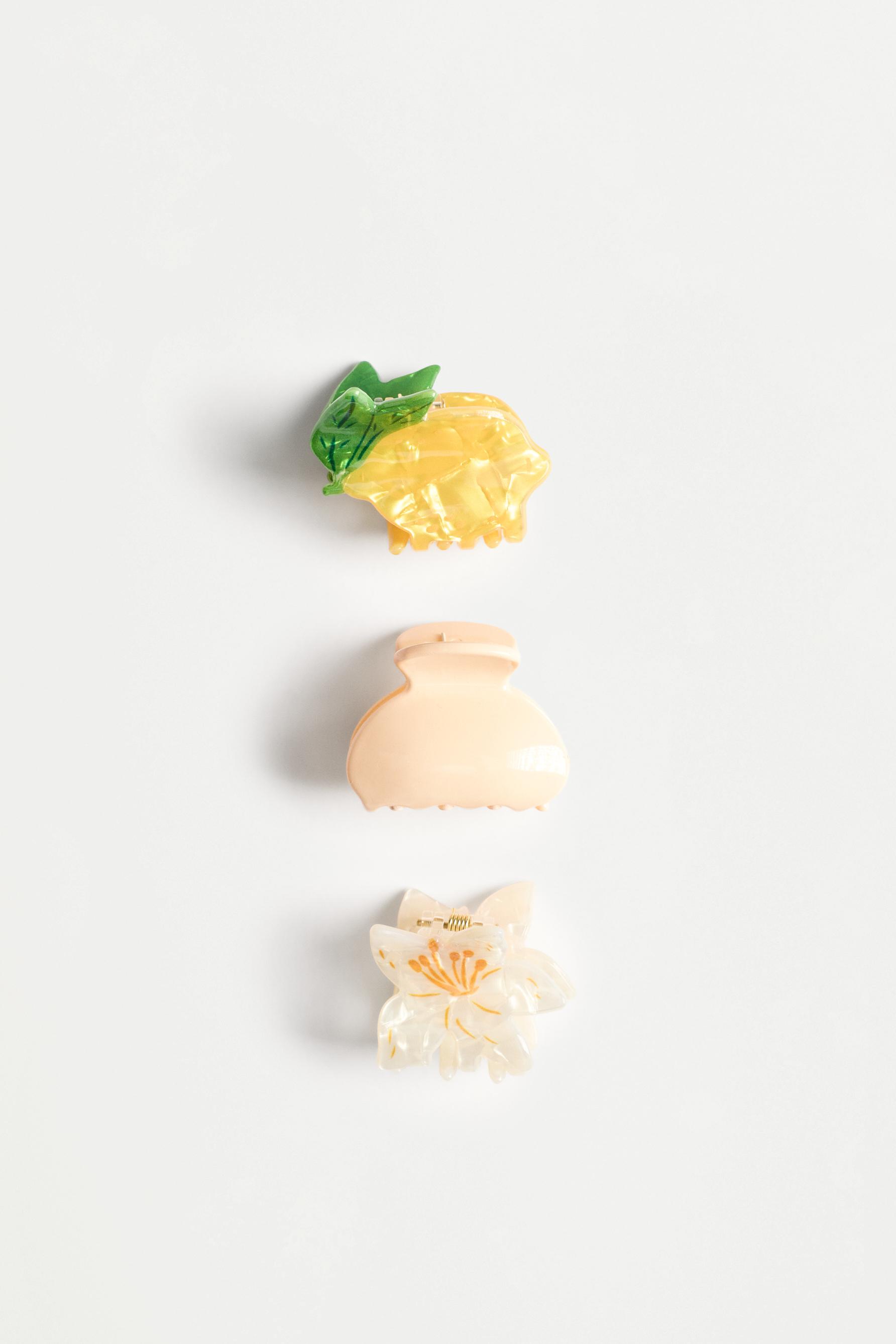 Assorted hair clips (3-pack) — VARIOUS