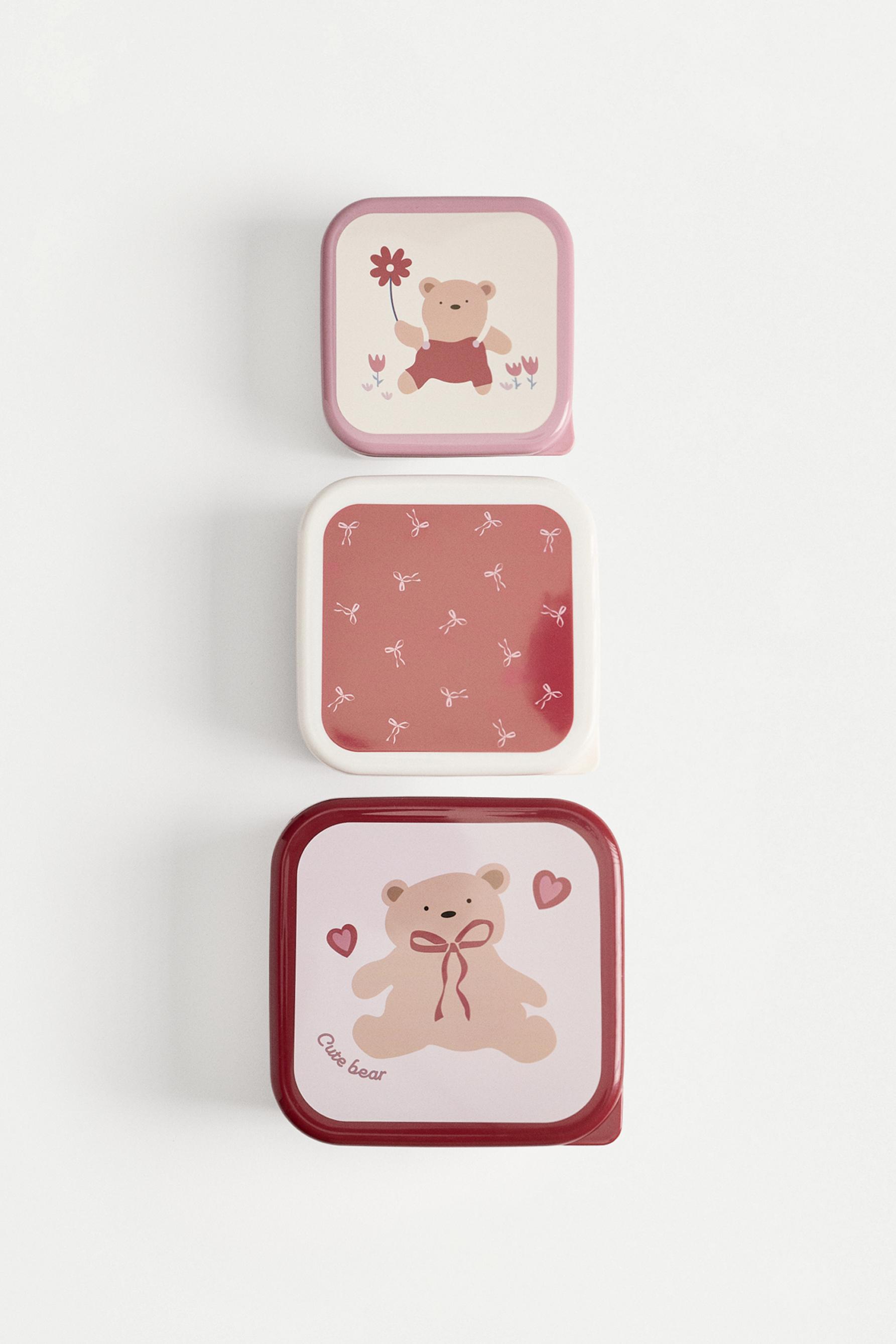 Bear food containers (3-pack) — VARIOUS