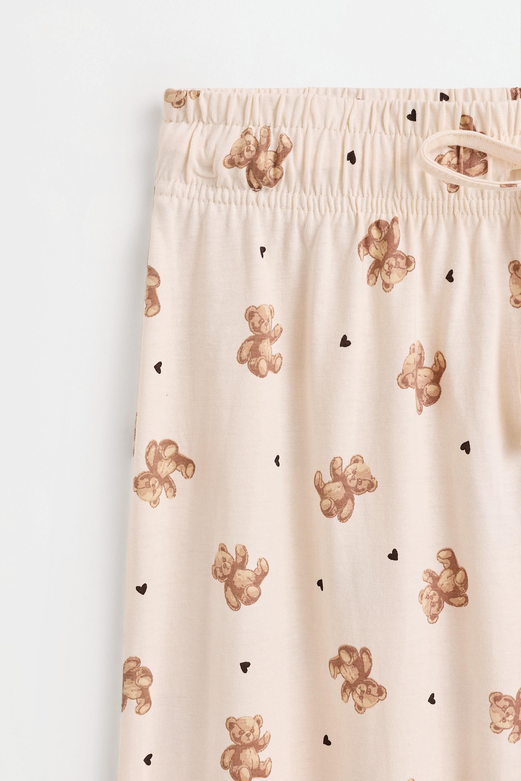 Printed pyjamas — PALE ECRU