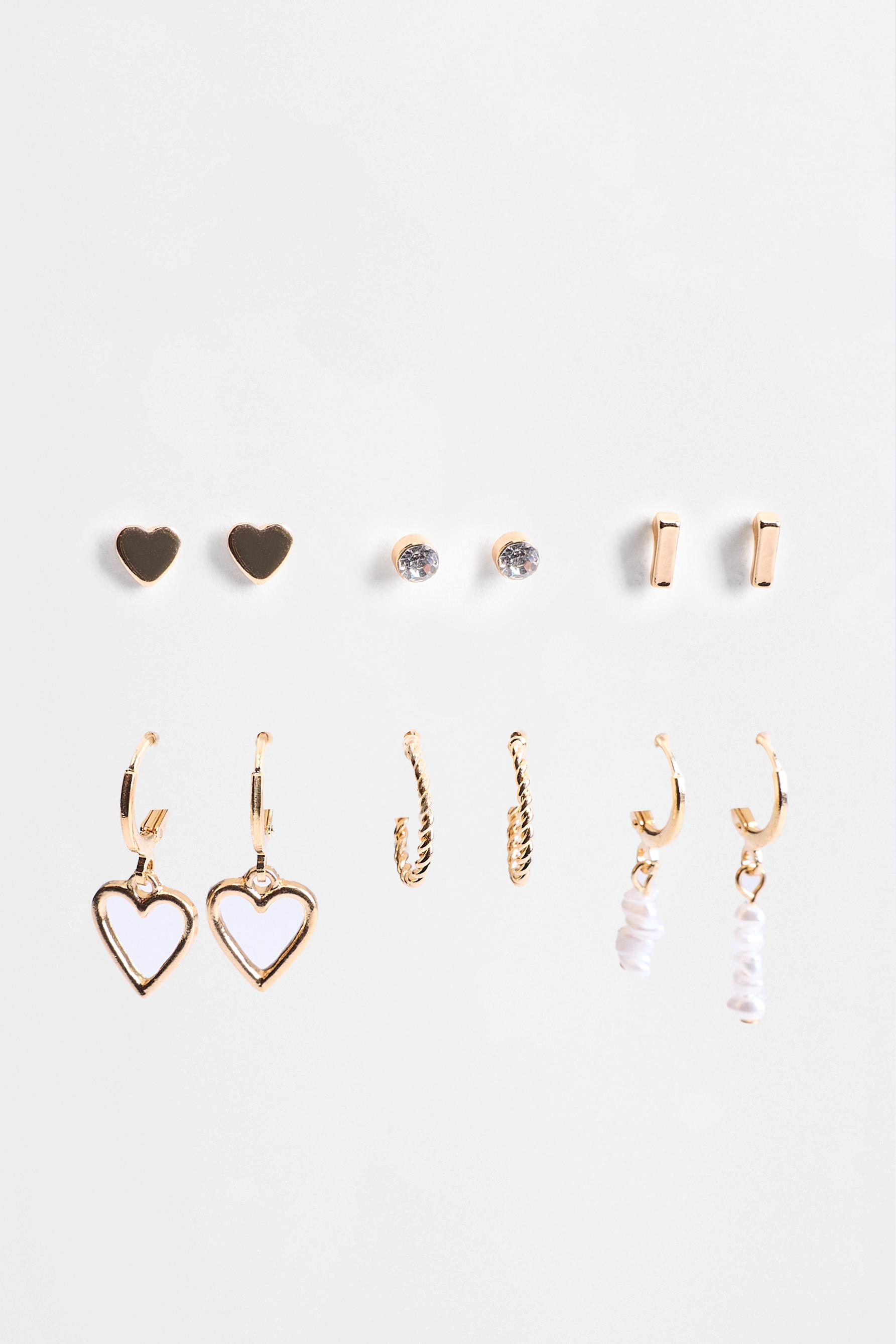 Mismatched earrings (6-pack) — GOLD
