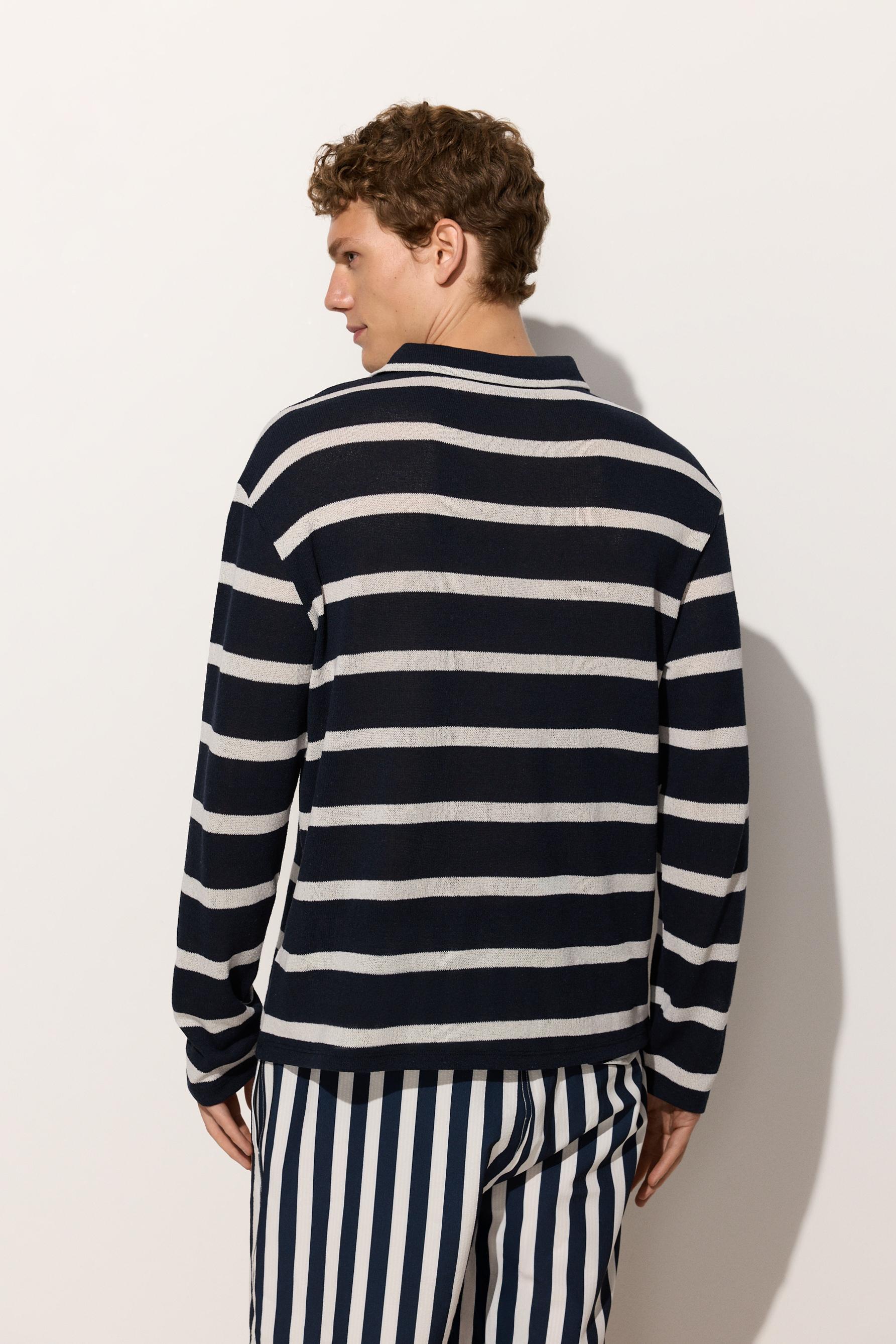Striped polo shirt — OFF WHITE
