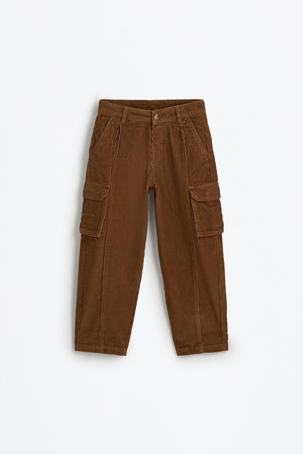 Corduroy cargo trousers