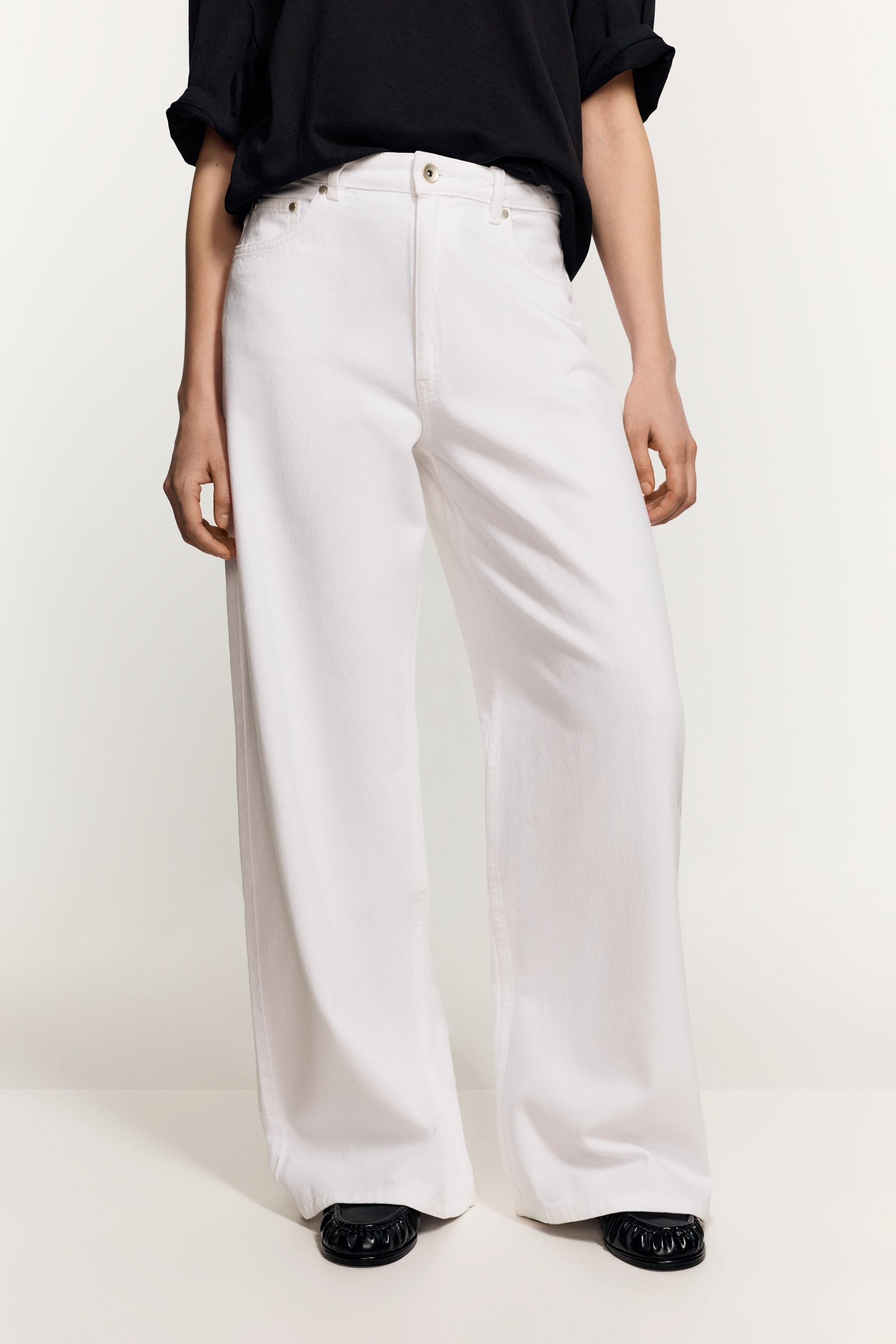 Wide-leg jeans — WHITE