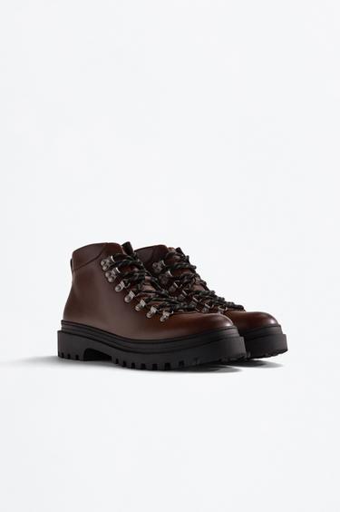 Lace-up hiking boots — BROWN 2
