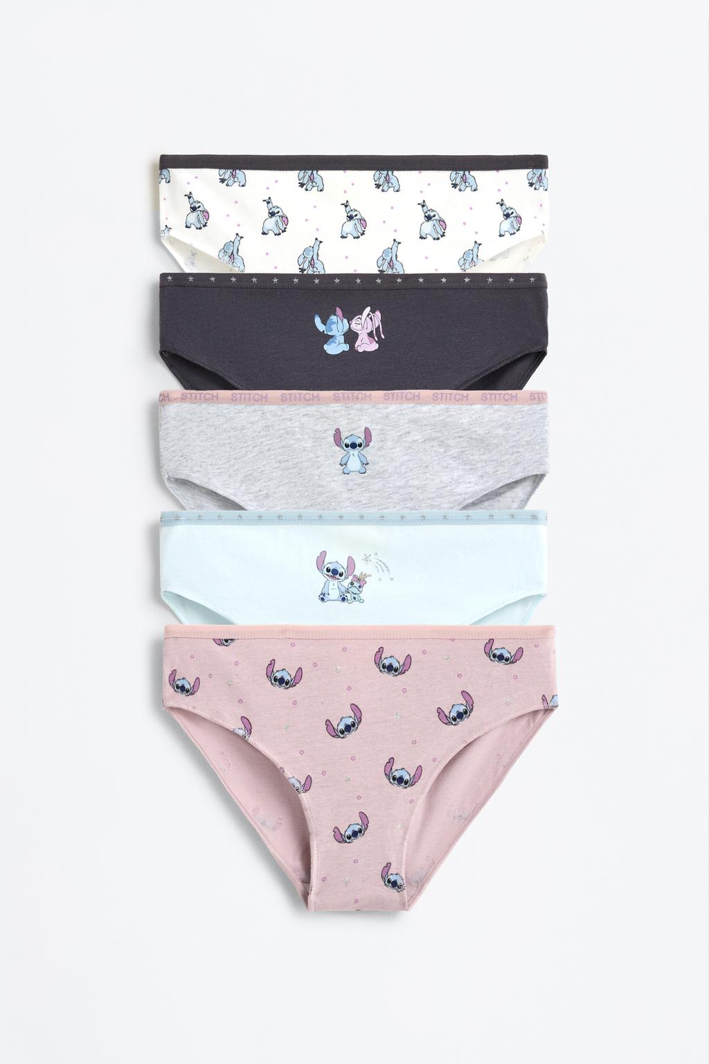 Pack 5 braguitas Stitch & Ángel ©Disney