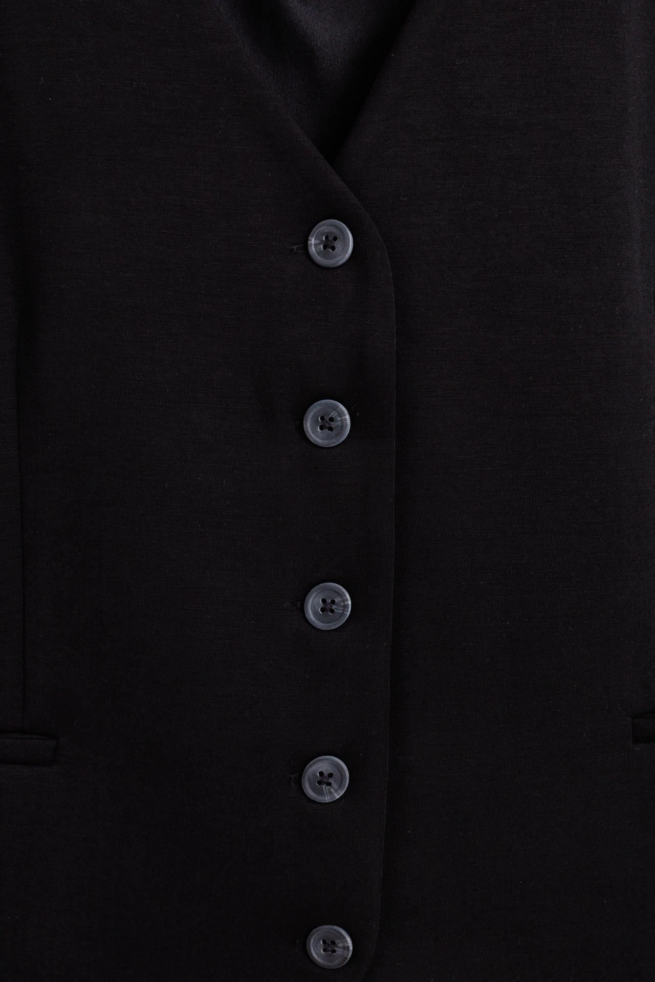 Flowing vest — BLACK