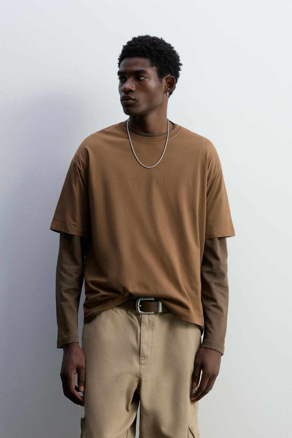 Faded effect printed T-shirt