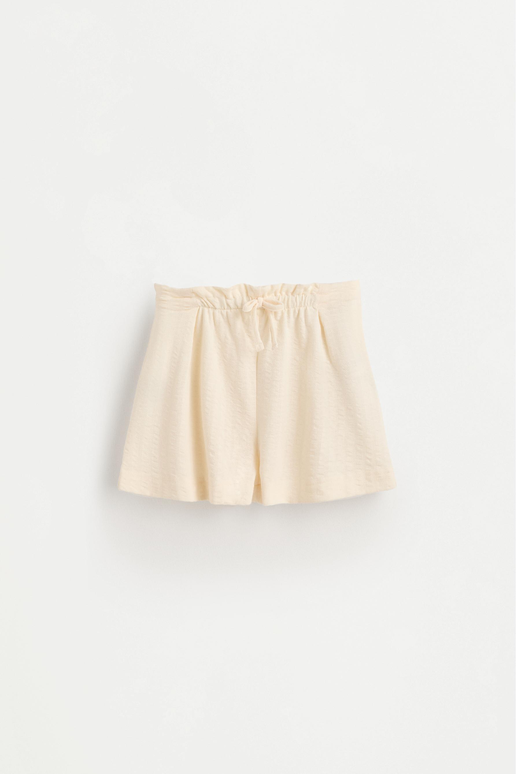 Bias cut shorts — ECRU