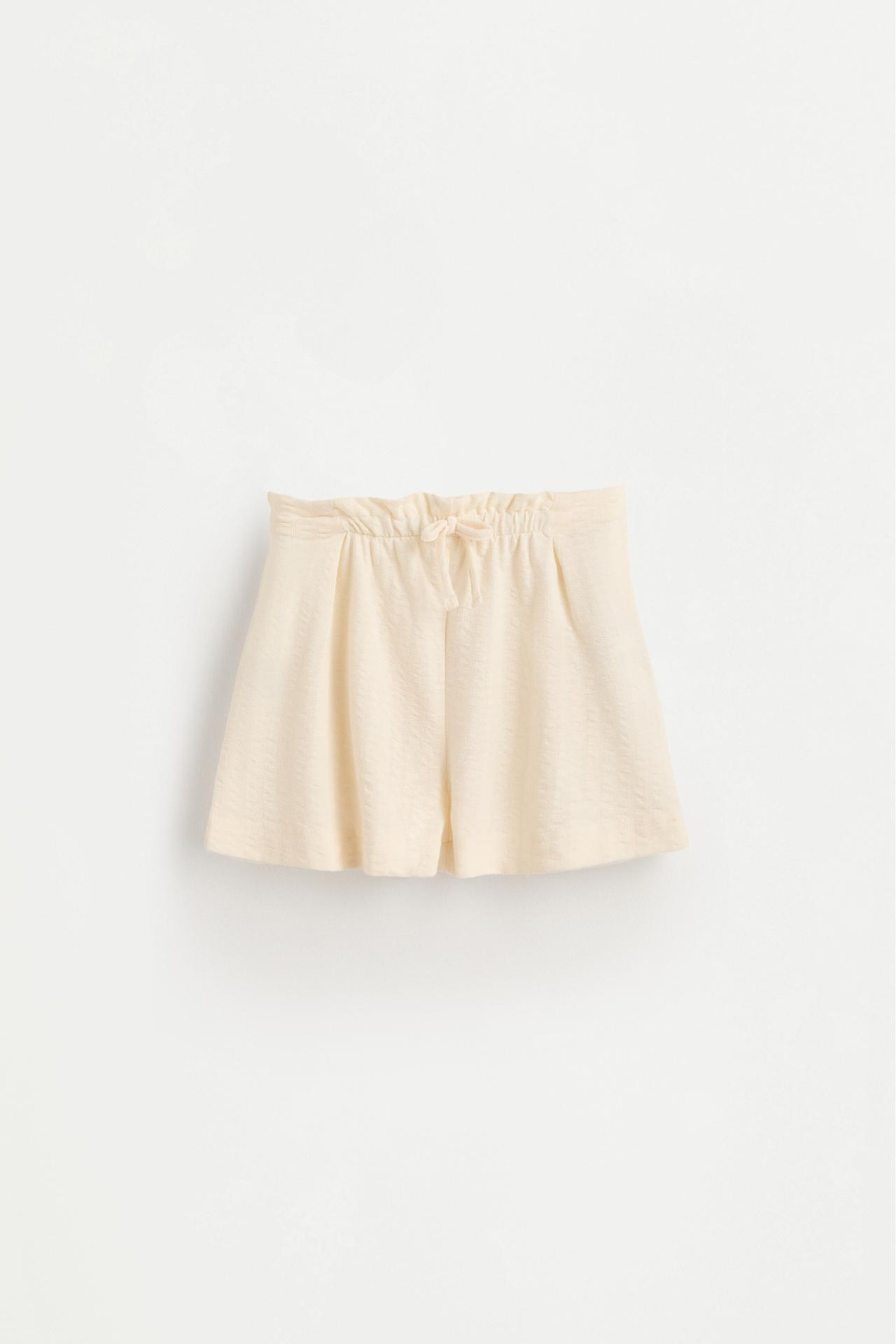 Bias cut shorts — ECRU