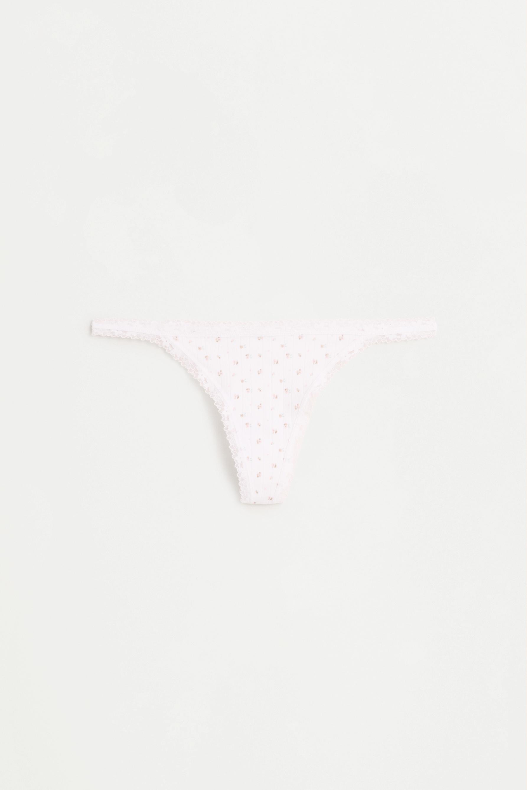 Lace thongs (2-pack) — WHITE